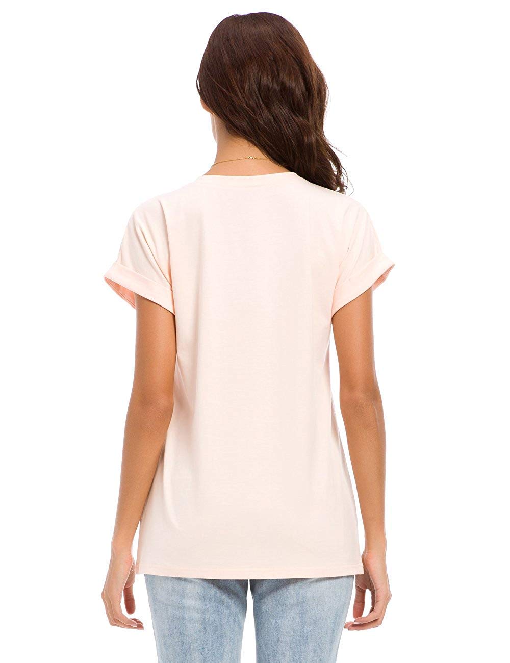 Women's Cotton Short Sleeve Loose Fit T-Shirt - Casual Comfort Top for Everyday Wear, Summer Outfits & Lounge