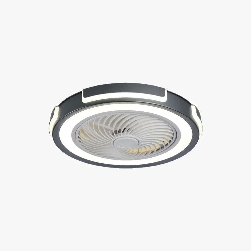LED White Kitchen Ceiling Fan Light with Ring Design - Perfect for Modern Kitchens, Dining Rooms, and Home Decor