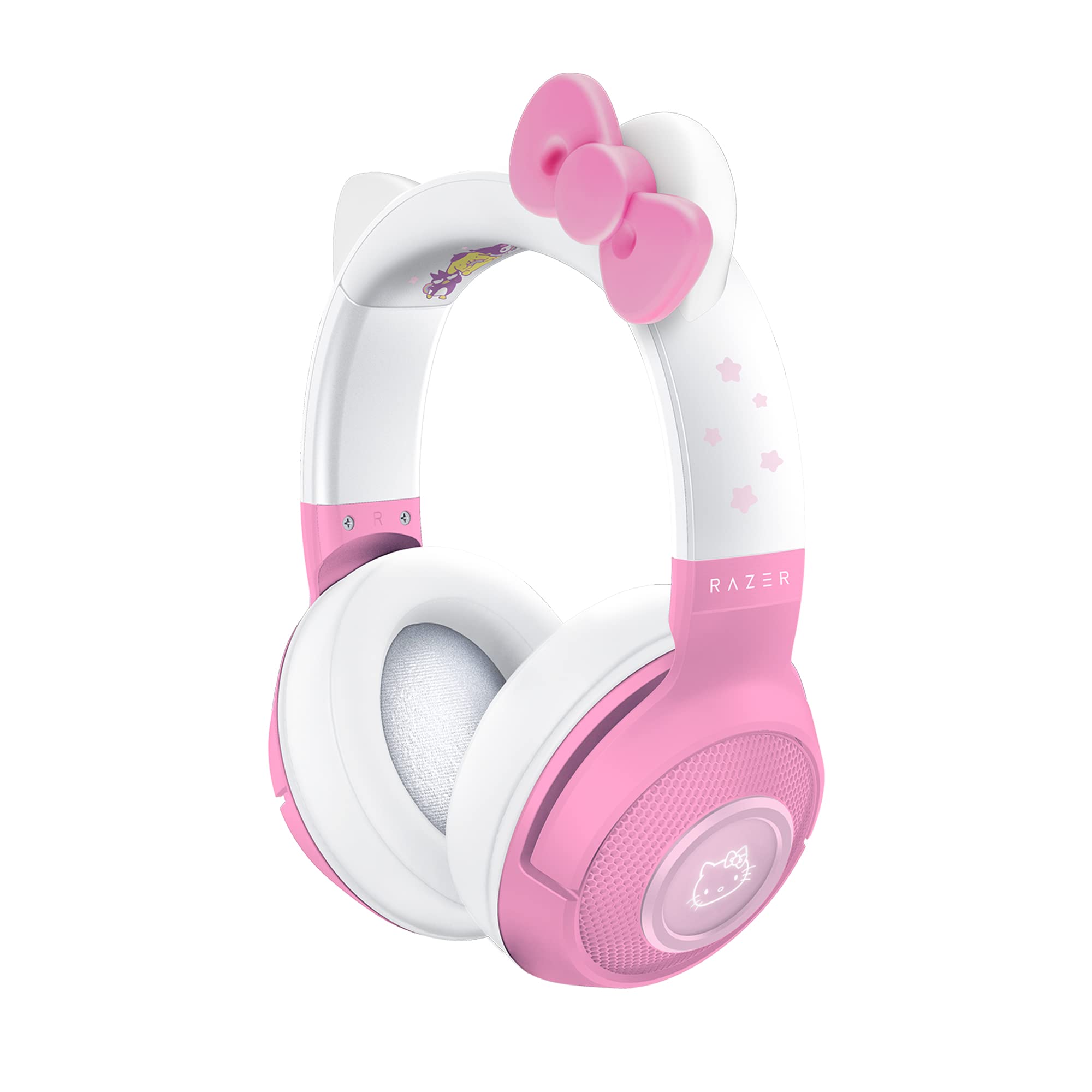 Razer Kraken BT Wireless Gaming Headset with Bluetooth 5.0, 40ms Low Latency, 40mm Custom-Tuned Drivers, Beamforming Mic & Chroma RGB - Hello Kitty Edition - Perfect for PC, PS5, Nintendo Switch & Mobile Gaming