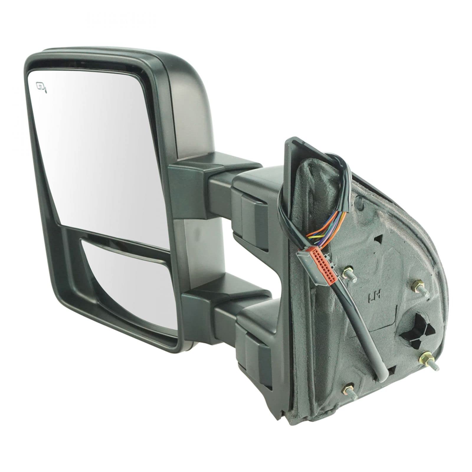 Ford Compatible Power Folding Heated Signal Mirrors - Chrome Clearance Tow Pair | Perfect for Trucks, SUVs & Towing Vehicles