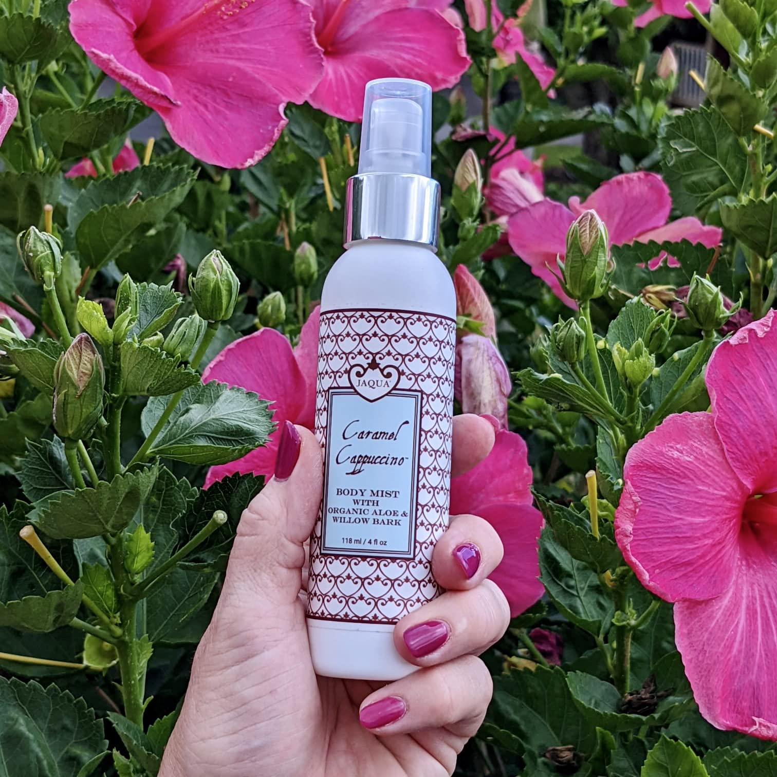 Organic Aloe Caramel Cappuccino Hydrating Body Mist - Moisturizing Spray for Dry Skin, Perfect for Daily Use & Post-Shower Hydration
