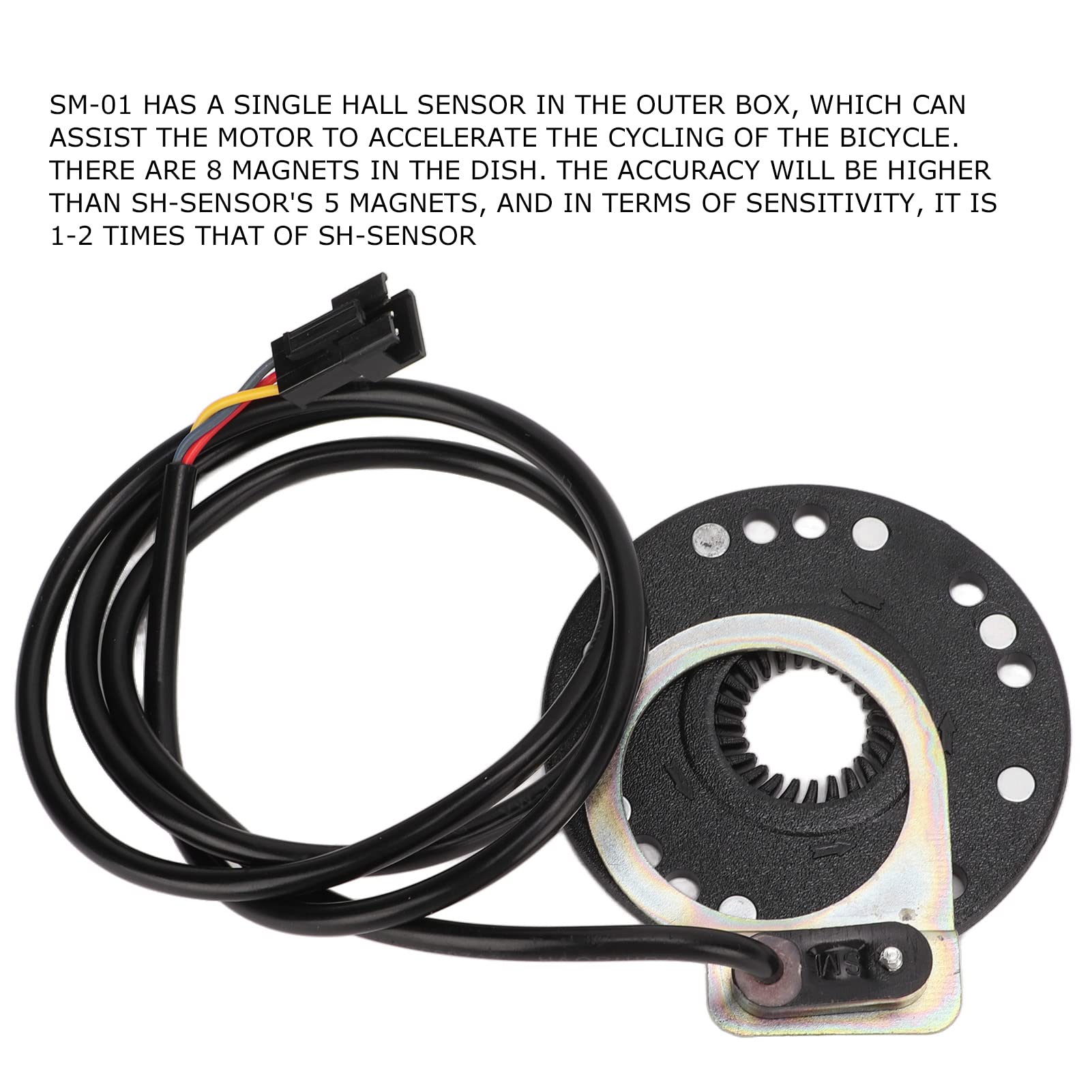 8 Magnetic Hall Sensor Electric Bike Pedal Assist System Kit - Single Hall Sensor for E-Bike Pedal Assist - Perfect for Commuting, Mountain Biking & Urban Riding
