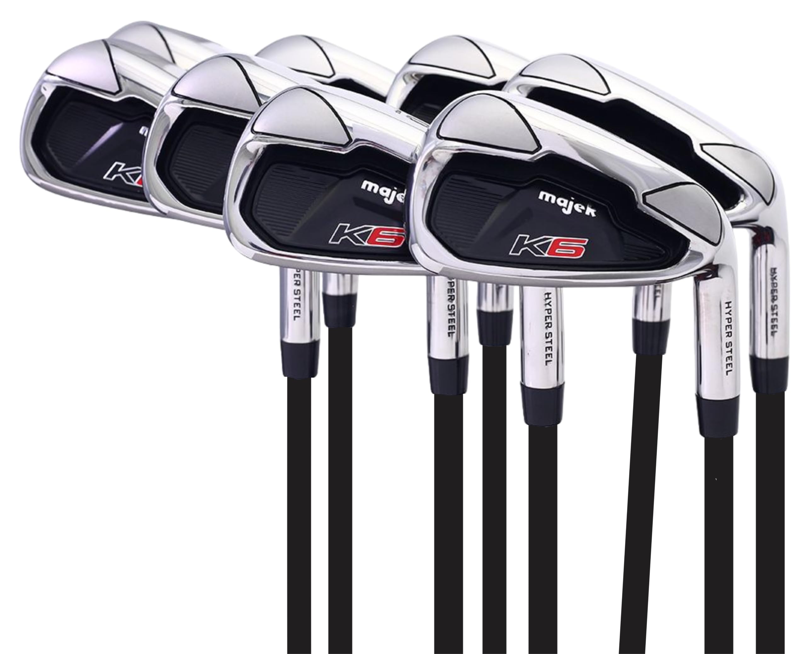 Majek K6 Senior Men's Golf Iron Set - 8-Piece Complete Set (4-PW, SW) Right Handed with Senior Flex A Shaft - Designed for Short Men 5' to 5'4