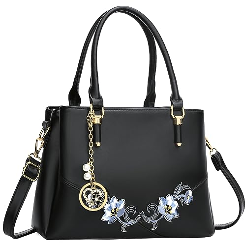 D-black Blue Flower