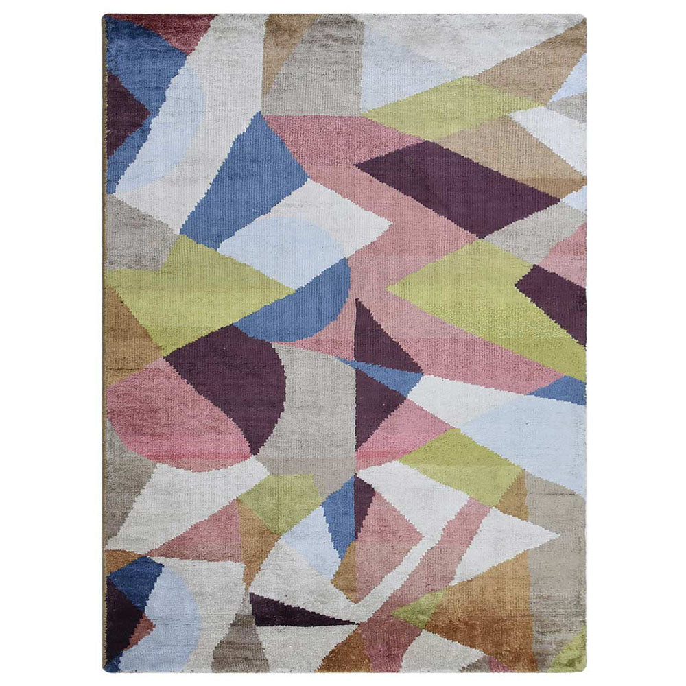 Hand Knotted Sheer Area Rug - Lightweight & Elegant for Living Room, Bedroom, or Nursery Decor