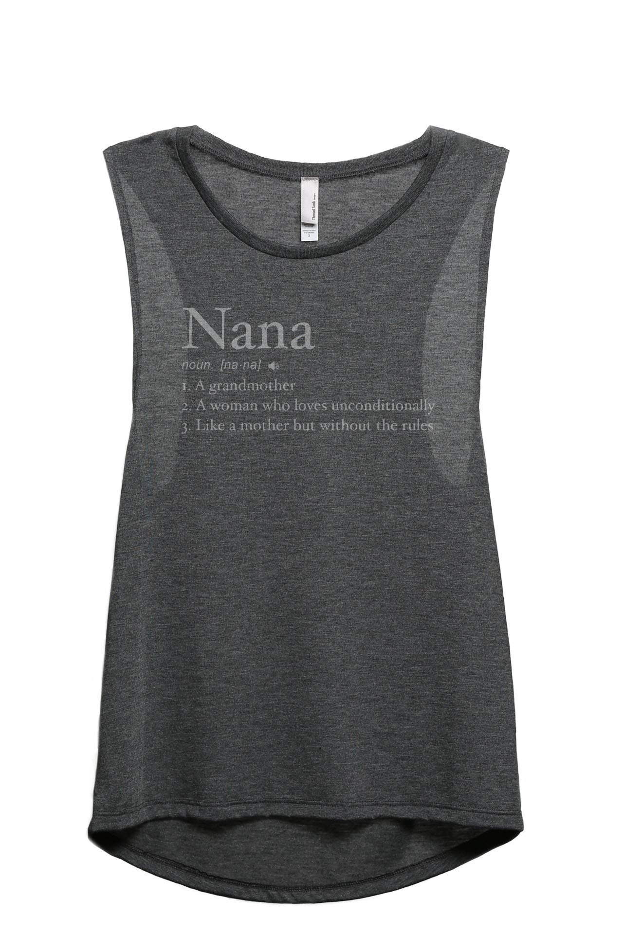 Nana Definition Women's Fashion Sleeveless Muscle Tank Top Tee - Trendy Workout & Casual Wear for Gym, Yoga, and Summer Outfits