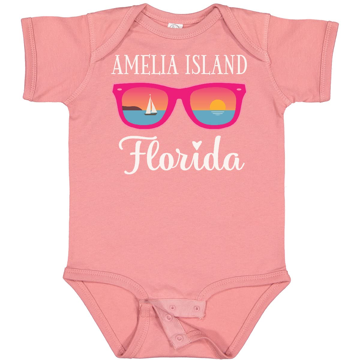 Inktastic Amelia Island Florida Vacation Baby Bodysuit - Cute Infant Onesie for Beach Trips & Family Getaways - Perfect Gift for Newborns & Toddlers