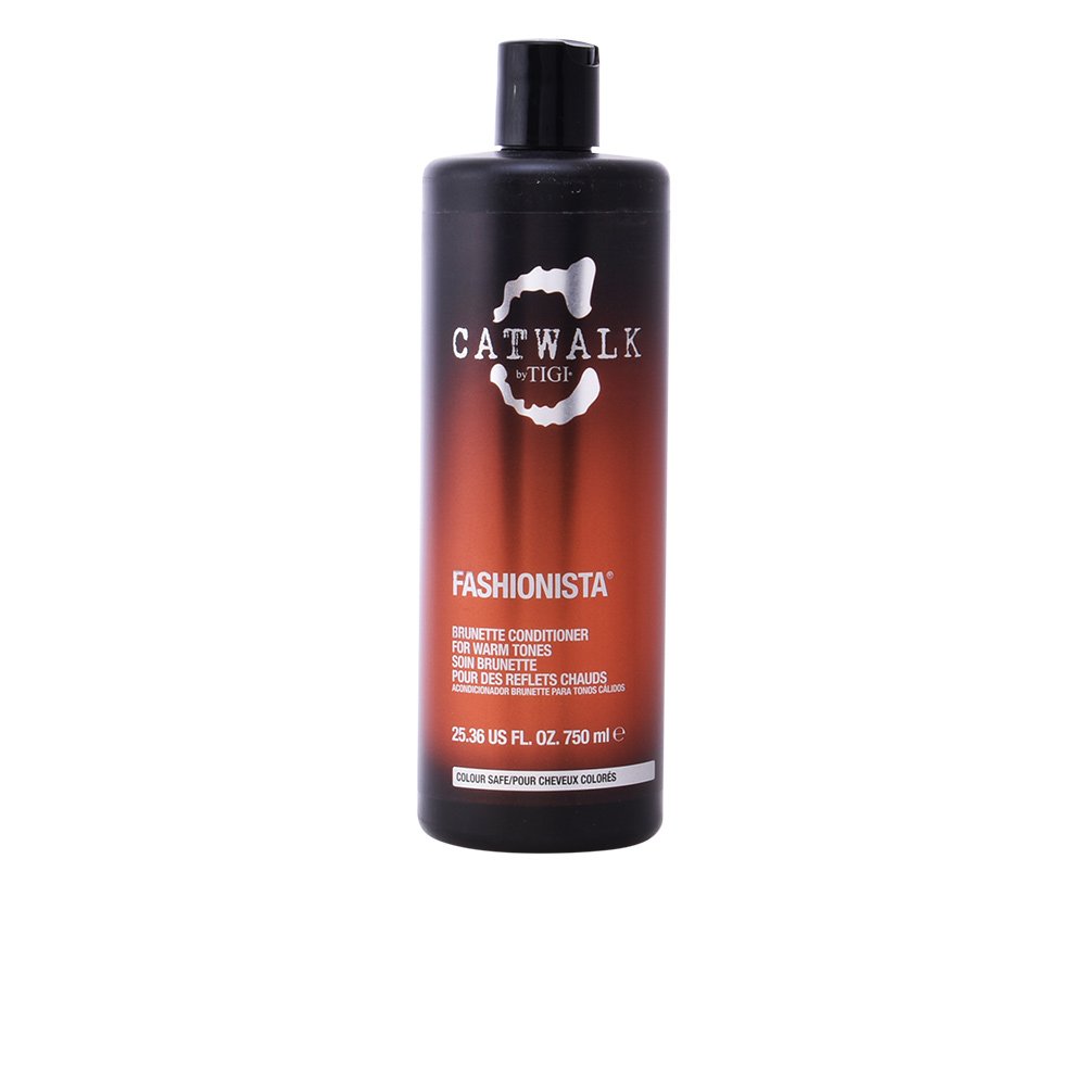 TIGI Cosmetics Catwalk Fashionista Brunette Conditioner for Dark Hair - 25.36 oz | Deep Moisturizing & Color Protection | Perfect for Salon-Quality Hair Care at Home