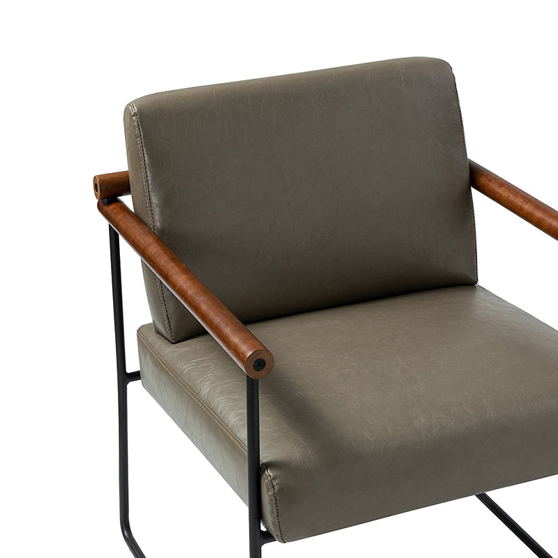 Edurne Modern Armchair with Sturdy Metal Legs - Perfect for Living Room, Office, and Lounge Areas