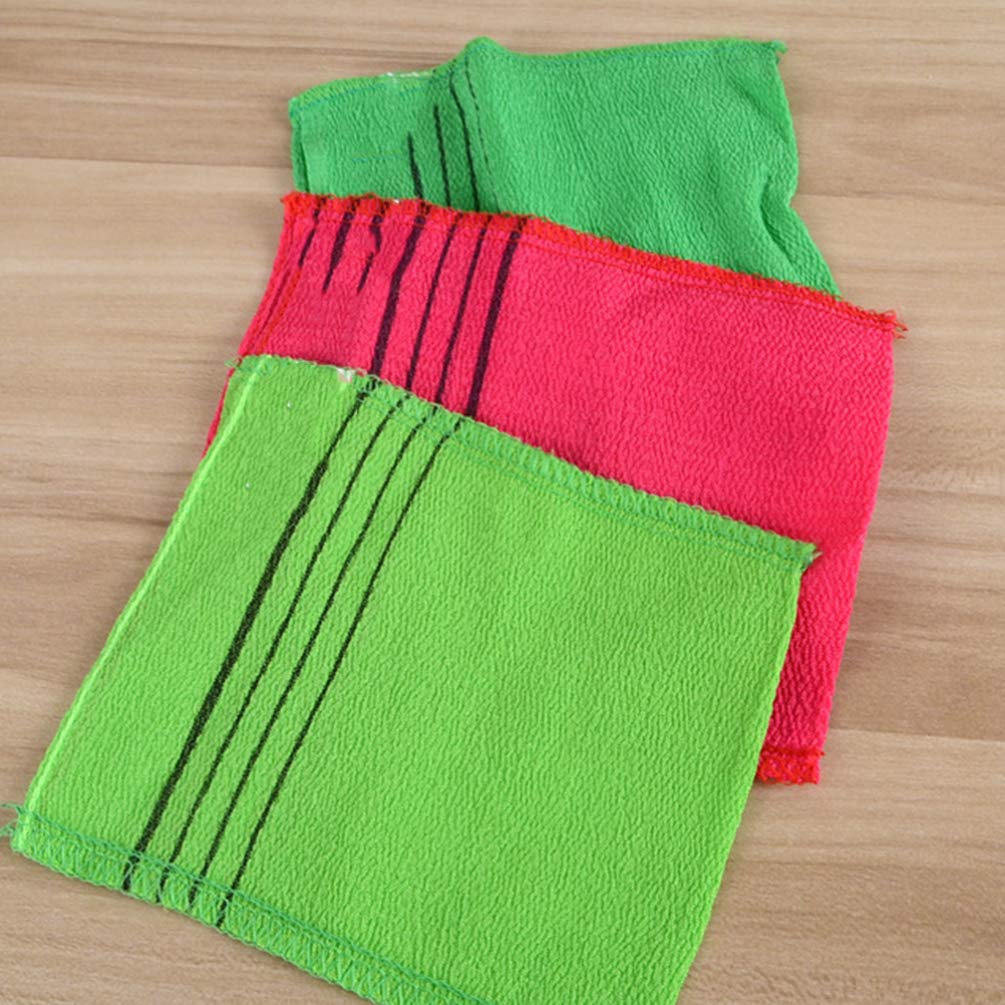 Healifty 5-Pack Exfoliating Glove Mitts - Body Scrub Mitt for Smooth Skin, Bath & Shower Exfoliator, Reusable Wash Cloth for Dead Skin Removal - Perfect for Spa, Home Use & Gift Ideas