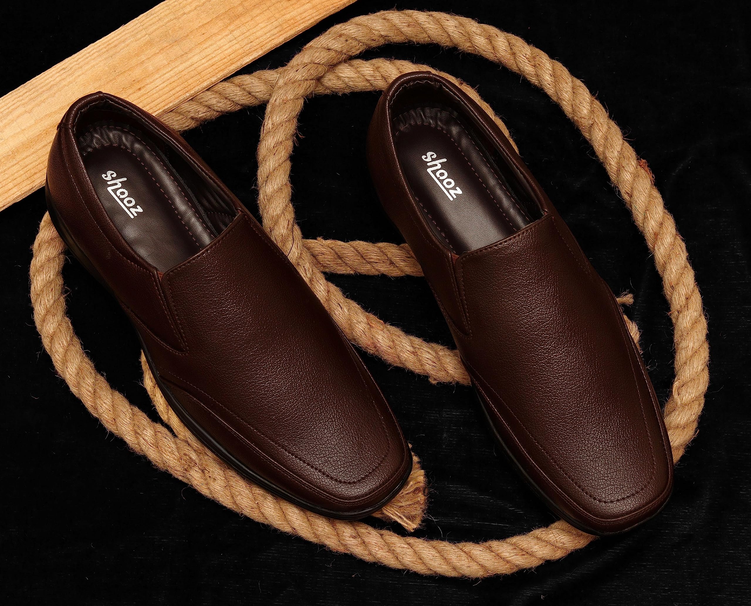 Men's Slip-On Moccasin Dress Shoes for Office & Formal Wear - Comfortable Loafers UK 6 to 13 - Perfect for Business, Weddings & Special Occasions