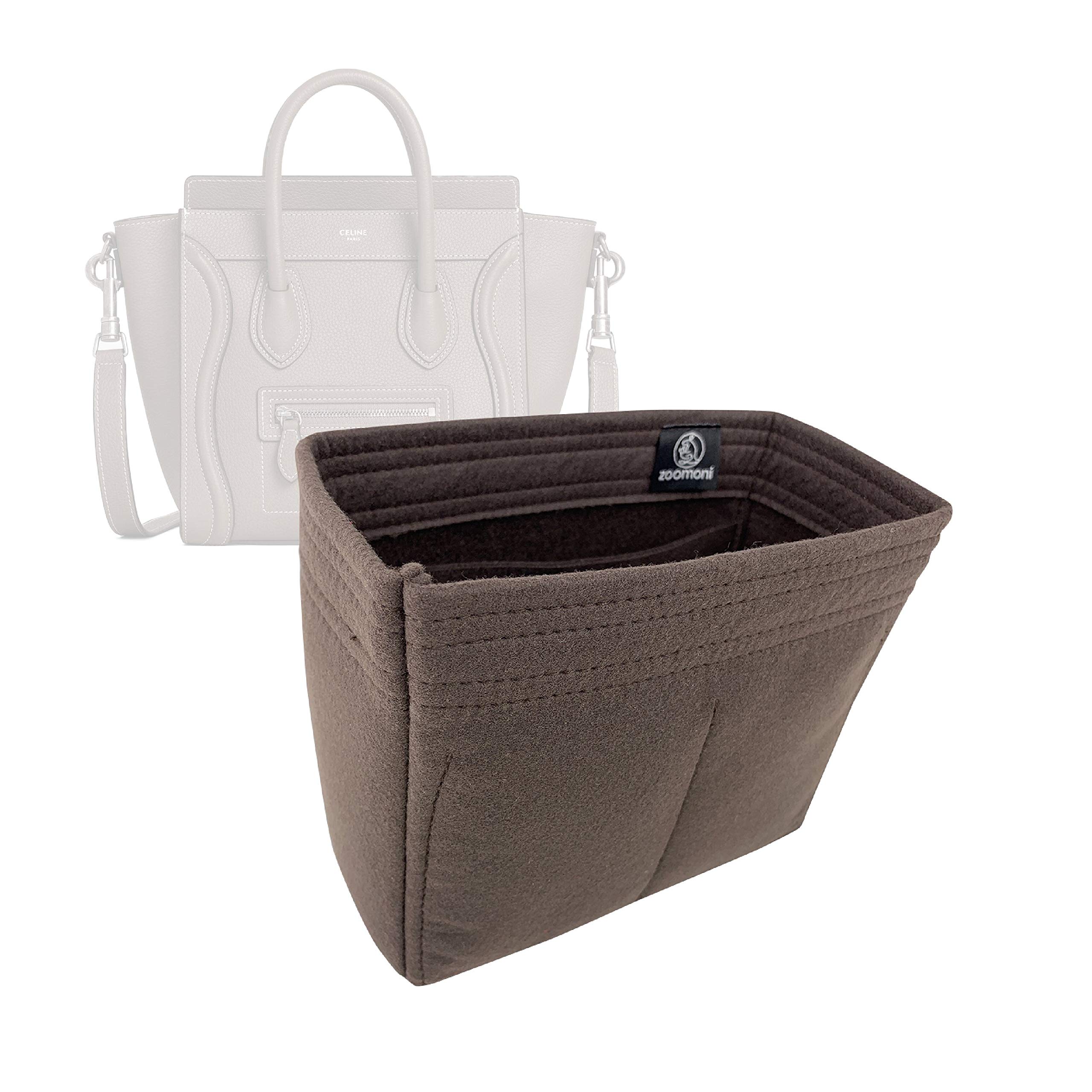 Premium Felt Bag Organizer for Celine Nano Luggage - Handmade Insert with 20 Color Options | Perfect for Travel, Work & Everyday Organization