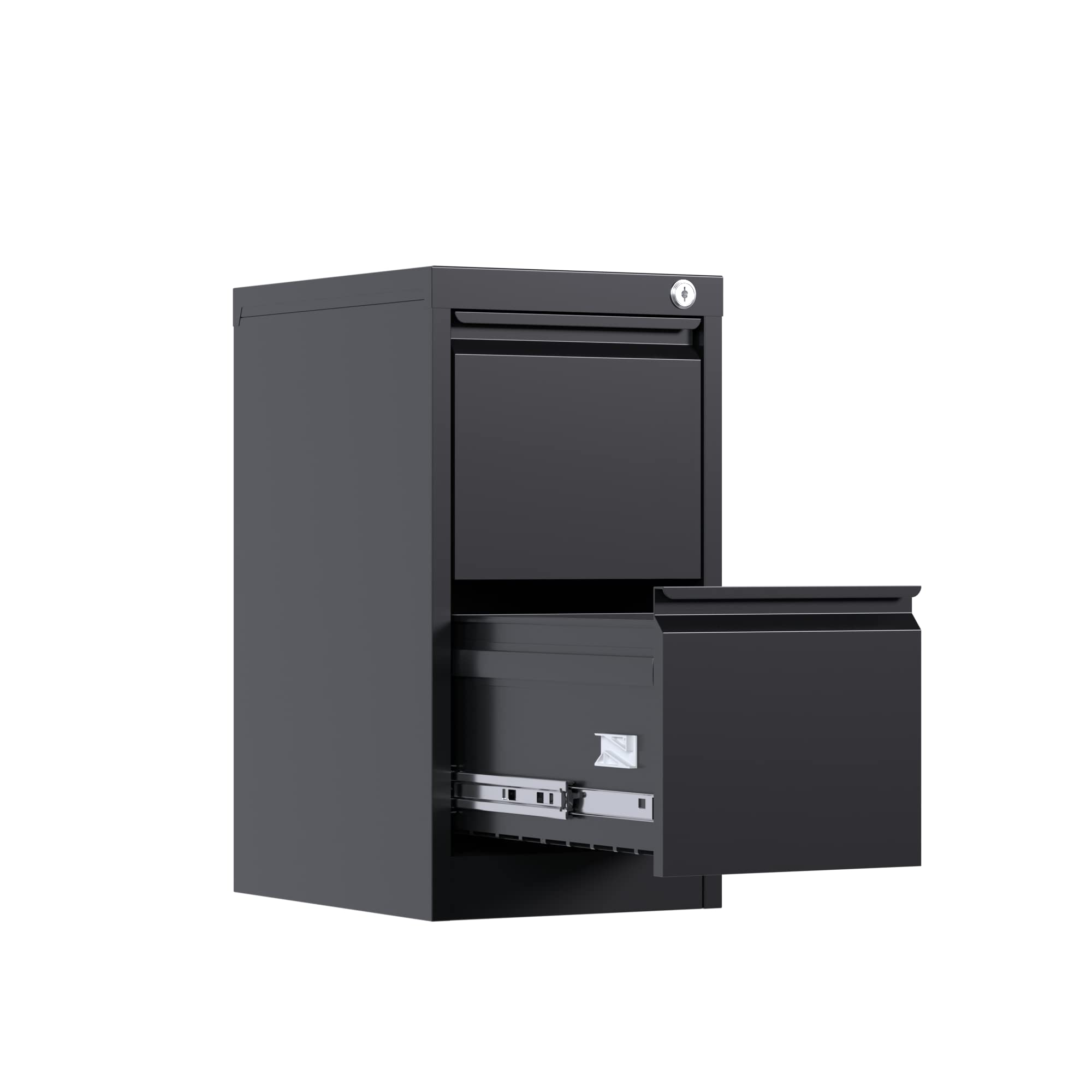 SUXXAN 2-Drawer Metal File Cabinet with Lock - Vertical Office & Home Storage for A4, Letter & Legal Documents (14.96