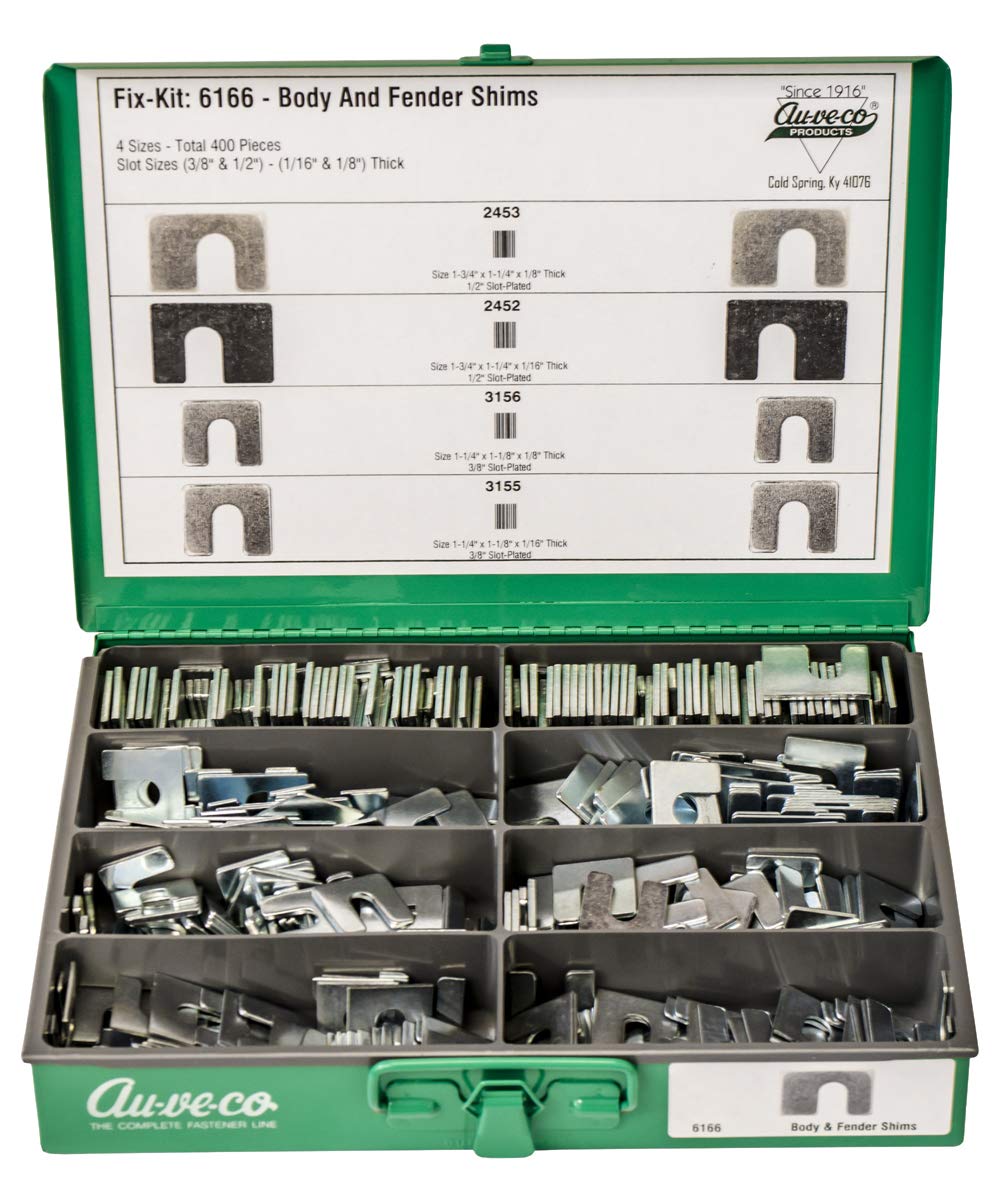 Auto Body & Fender Alignment Shims Kit - Universal Fit for Car, Truck & SUV Repairs - Perfect for Gap Adjustment, Panel Alignment & Frame Straightening