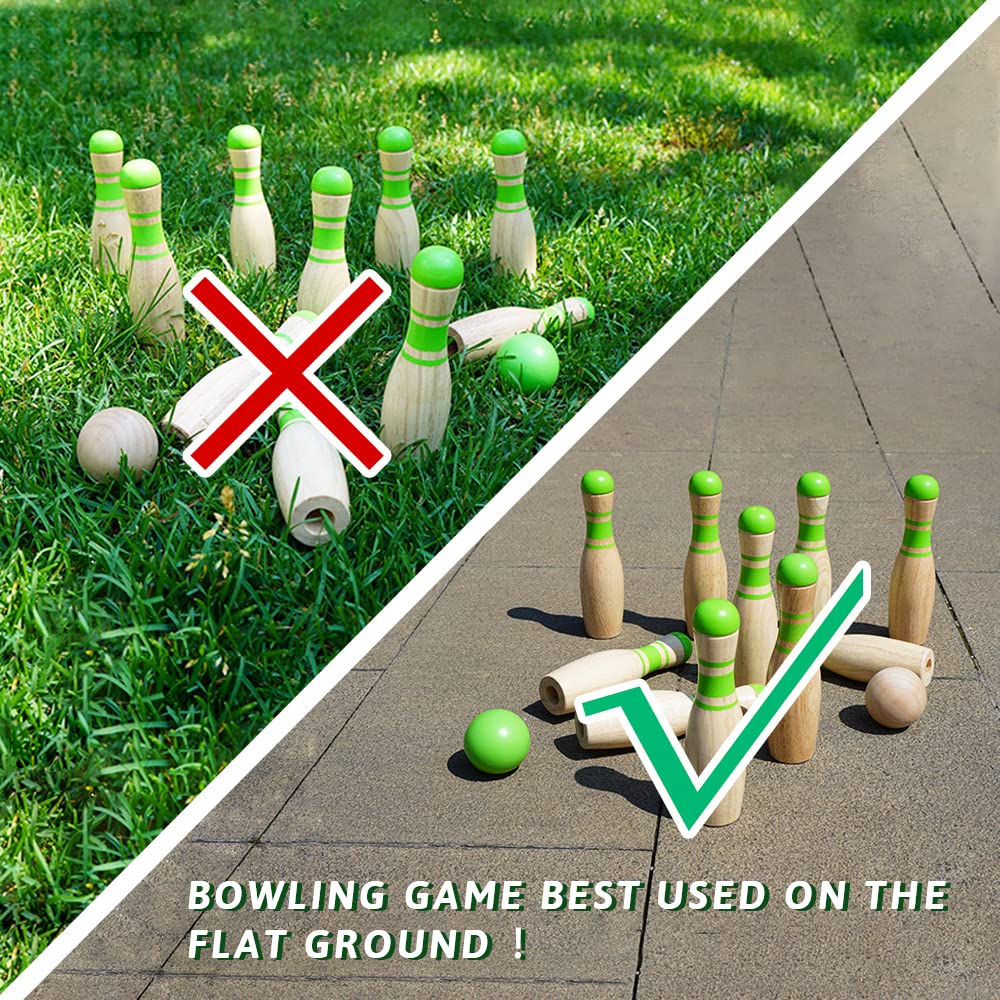 Premium Wooden Ring Toss Game Set - Outdoor Backyard & Beach Tossing Game with 6 Rings & Carrying Bag - Fun Lawn Games for Kids, Adults & Family - Perfect for Camping, Picnics, BBQs and Parties