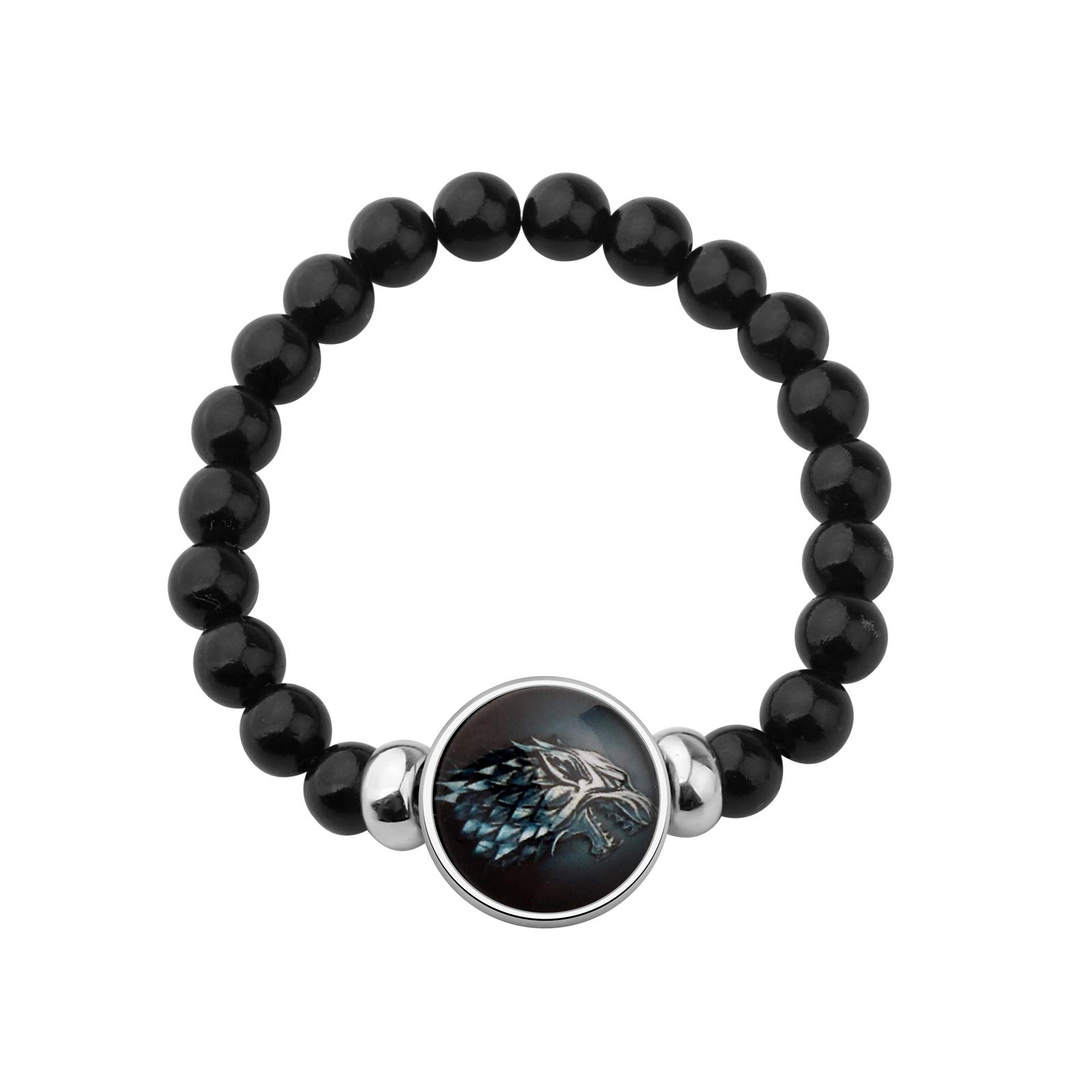 HOLLP Game of Thrones Inspired Bracelet - GOT Fans Gift for Men & Women - Nine Noble Houses Bracelet - Perfect Gift for Boyfriend, Husband or GOT Lovers - Great for Cosplay, Themed Parties & Fantasy Enthusiasts