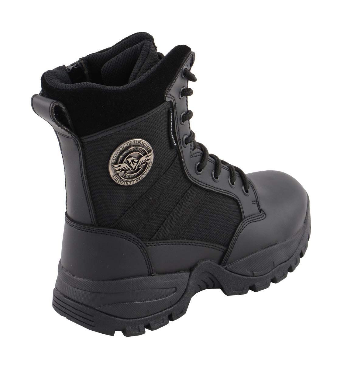 Milwaukee Performance Women's Tactical Boots with Side Zipper - Durable Work Boots for Construction, Hiking & Outdoor Activities
