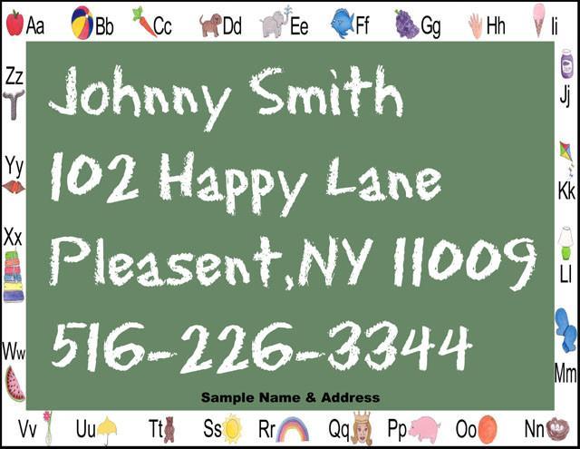 Custom Personalized Name & Address Placemat - Non-Slip Dining Table Mat for Kids & Adults - Perfect for Restaurants, Weddings & Home Decor