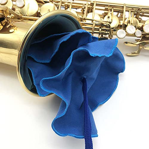 4-Piece Saxophone Cleaning Kit with Cloth, Mouthpiece Neck Swab, Tube Brush - for Alto/Tenor Sax, Clarinet, Flute & Woodwind Instruments - Perfect for Daily Maintenance & Professional Care