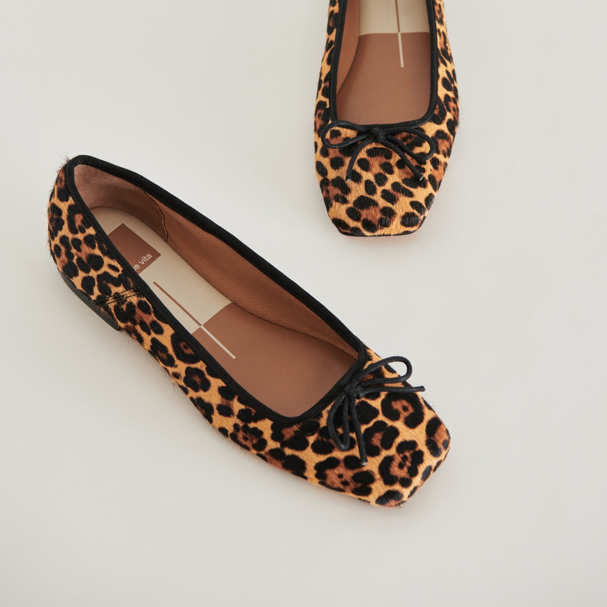 ANISA Women's Ballet Flats - DK Leopard Calf Hair Loafers for Comfort & Style | Perfect for Work, Office & Casual Wear