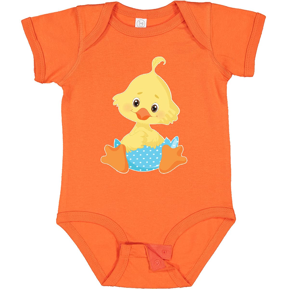 Inktastic Cute Easter Chick in Blue Easter Egg Baby Bodysuit - Adorable Easter Outfit for Infants & Toddlers - Perfect for Easter Photos, Egg Hunts & Family Gatherings
