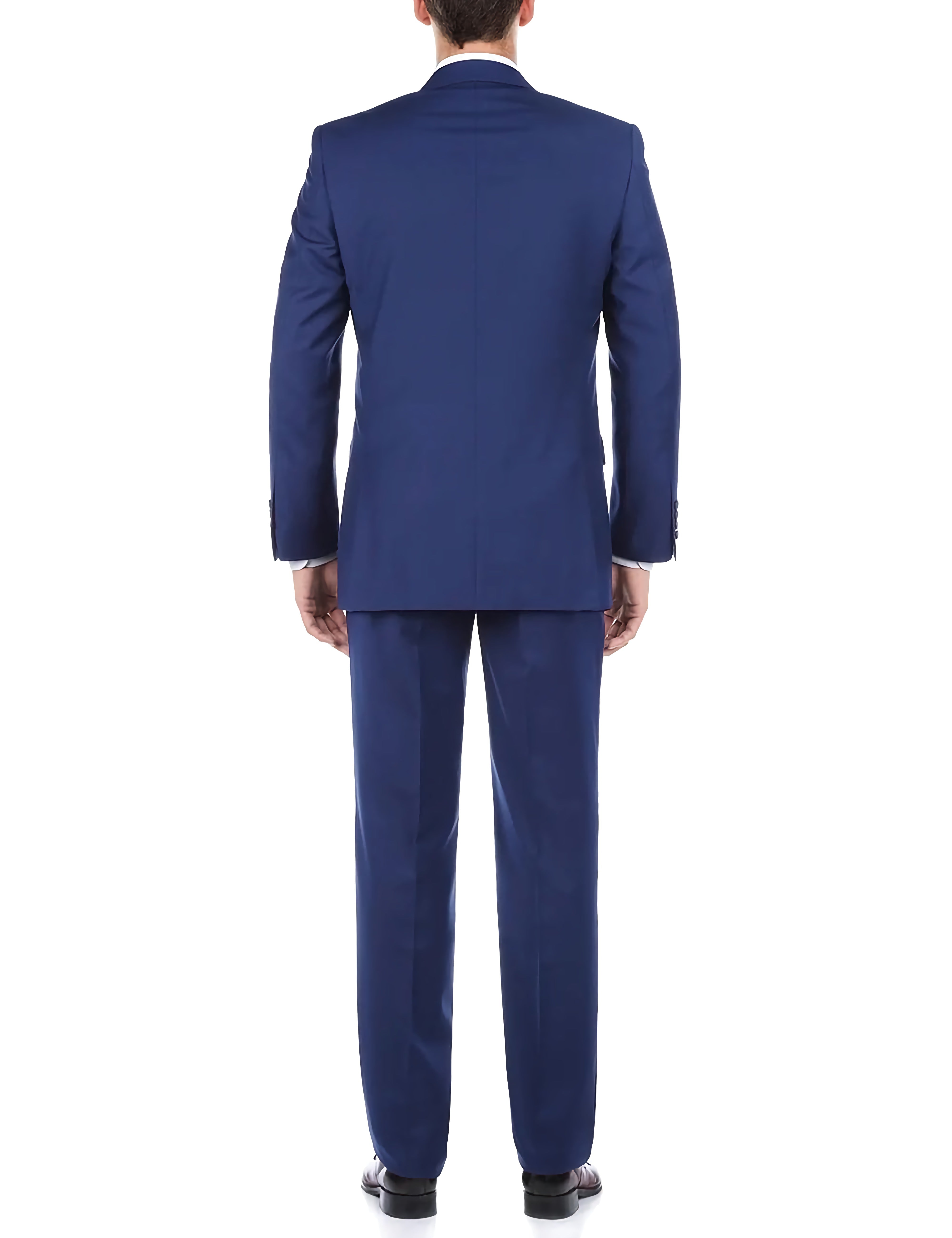Classic Blue 2-Button Regular Fit 2-Piece Suit for Men | Business, Office & Formal Events | Premium Tailored Suit for Weddings, Interviews & Professional Occasions