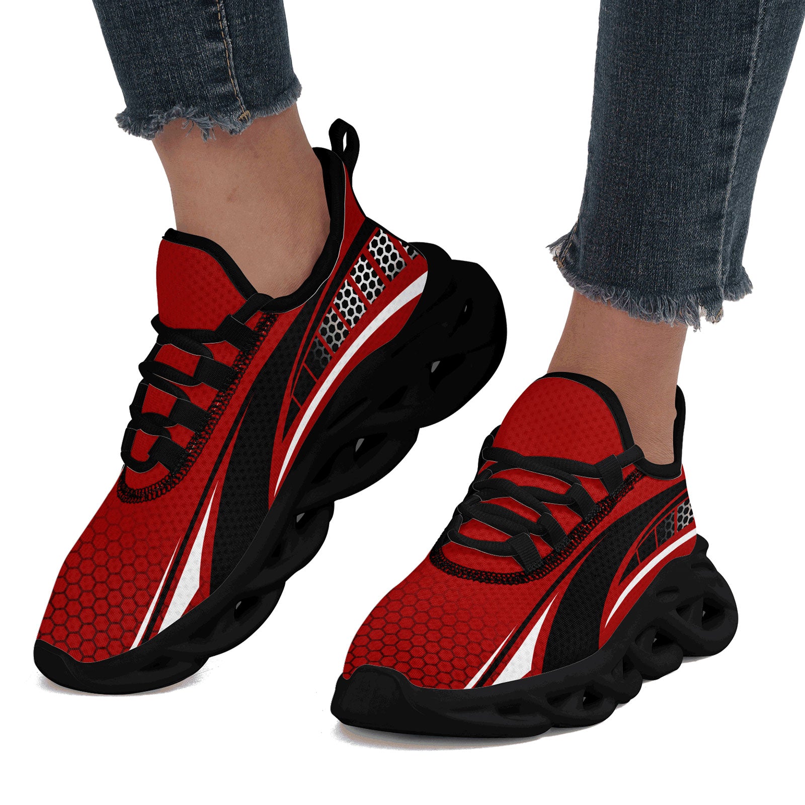 Custom Maxsoul Personalized Sneakers - Breathable Lightweight Running Shoes for Men & Women (FN003 E025022) - Perfect for Jogging, Gym Workouts & Casual Wear