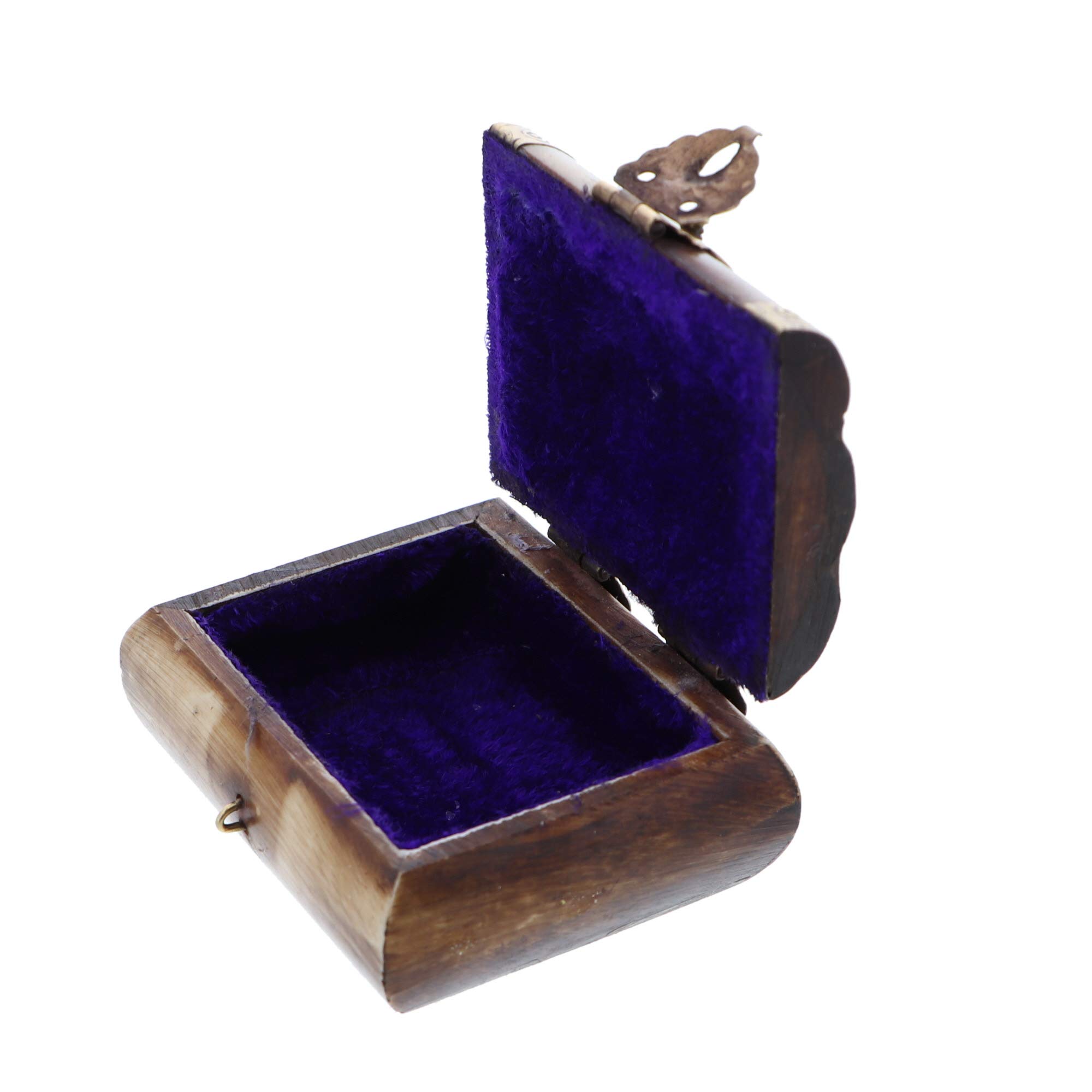 Li'Shay Gold Bone Decorative Keepsake Box - Mini Jewelry Storage Organizer for Rings, Earrings & Small Treasures - Perfect for Vanity, Dresser or Gift Giving