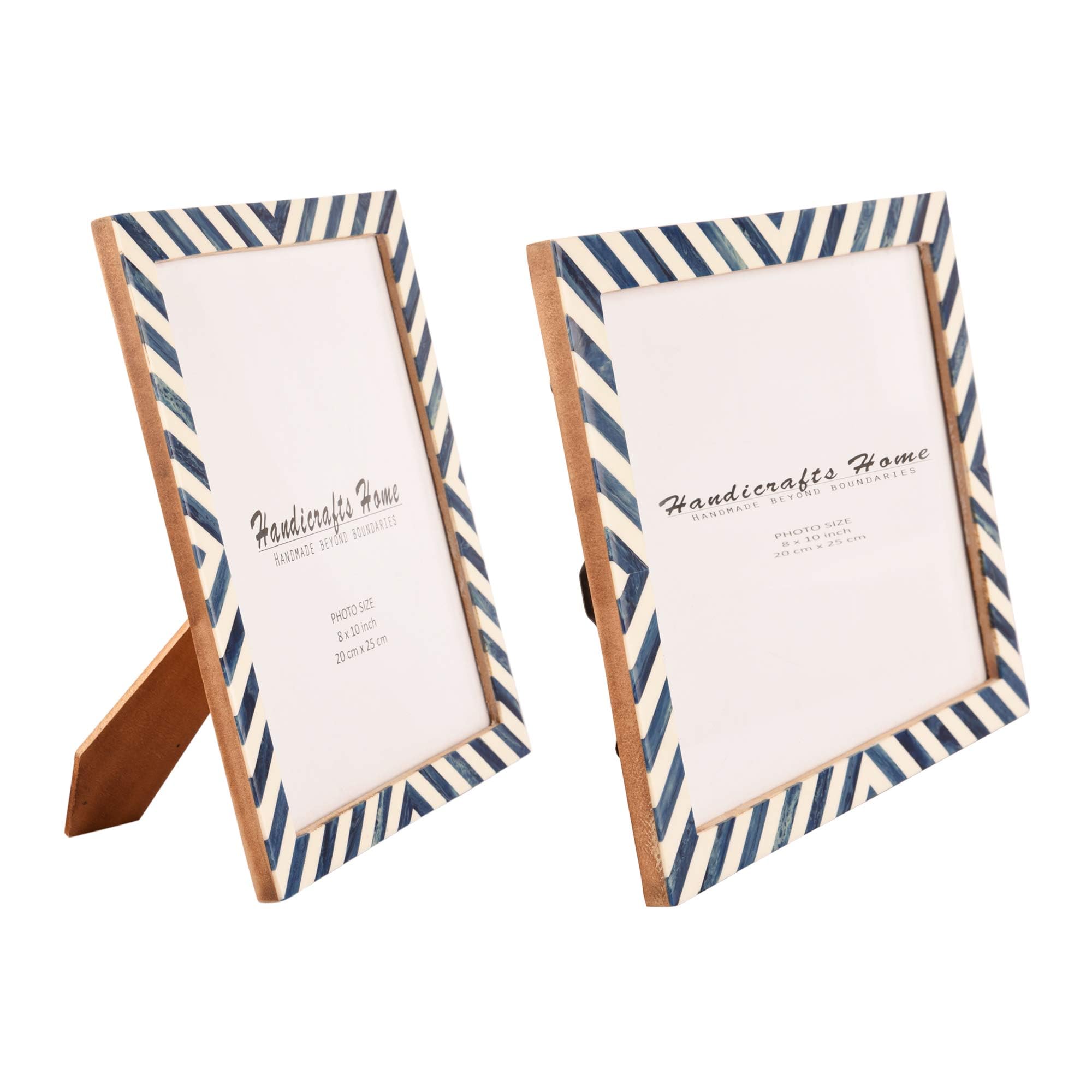Handmade 8x10 Picture Frames 2-Pack - Wall & Tabletop Display for Home Decor Gifts