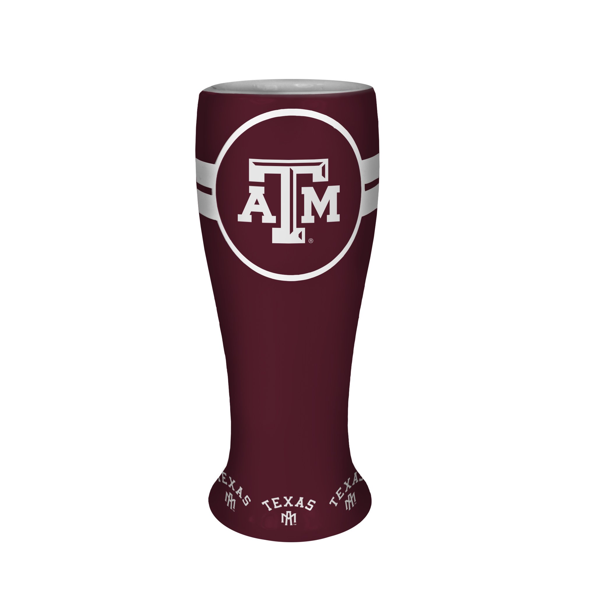Boelter Brands NCAA Collectible Ceramic Pilsner Beer Glass - Officially Licensed College Team Souvenir for Game Day, Tailgating & Home Bar Decor