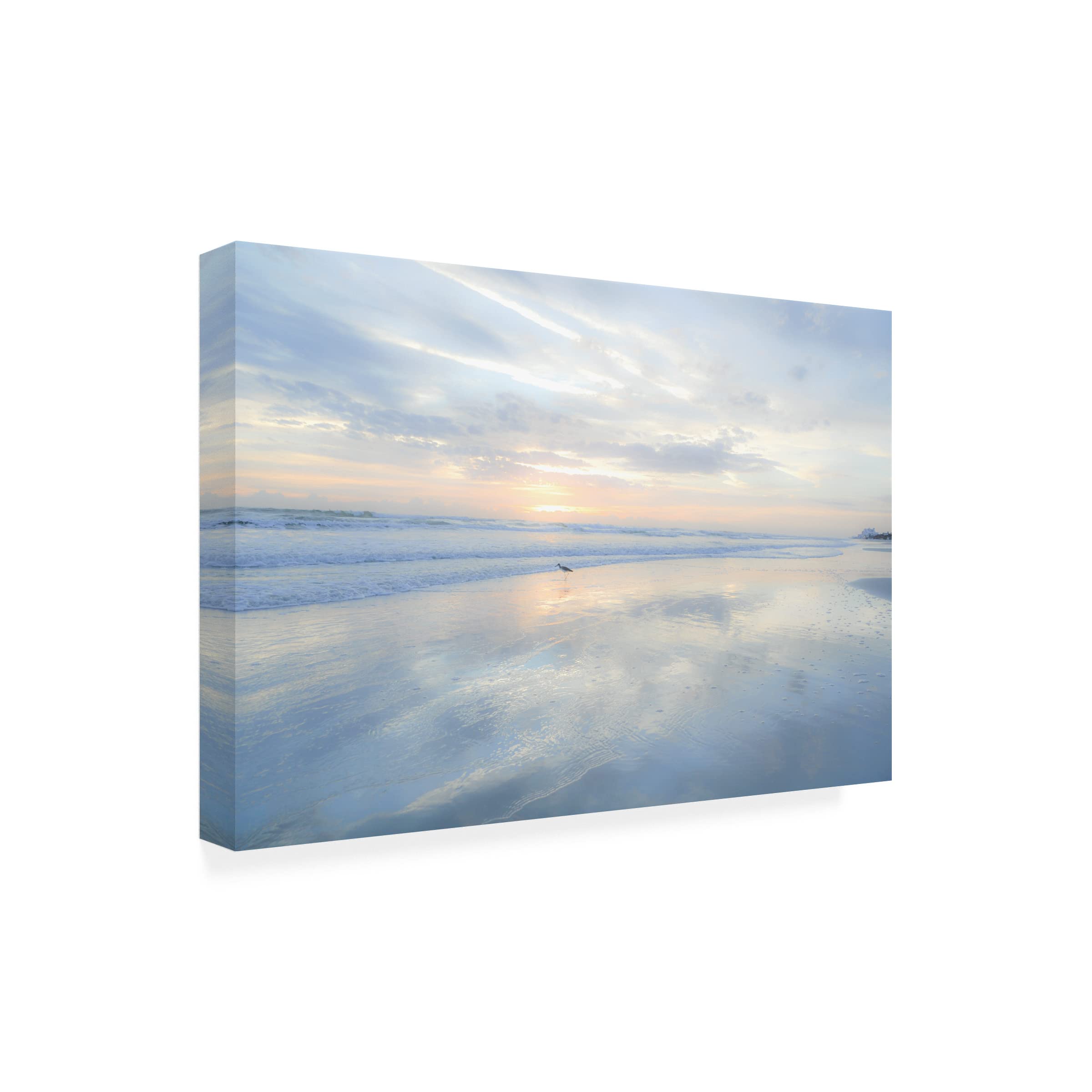 Blue Palomino 'Piper On A Pastel Morning' Canvas Wall Art Print - Modern Home Decor for Living Room, Bedroom & Office - Handmade Floral Landscape Painting