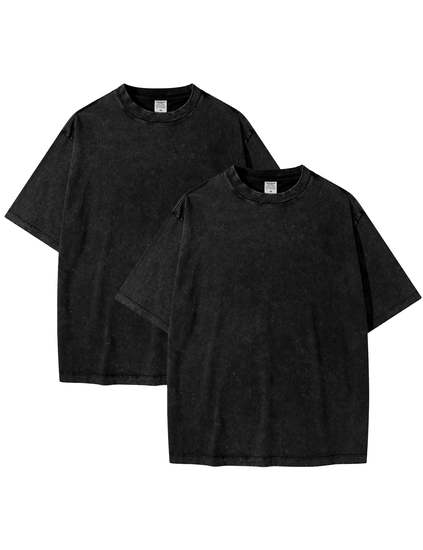 Vintage Oversized Acid Wash Cotton T-Shirt for Men - Unisex Casual Streetwear Tee - Perfect for Everyday Wear, Street Style & Urban Fashion