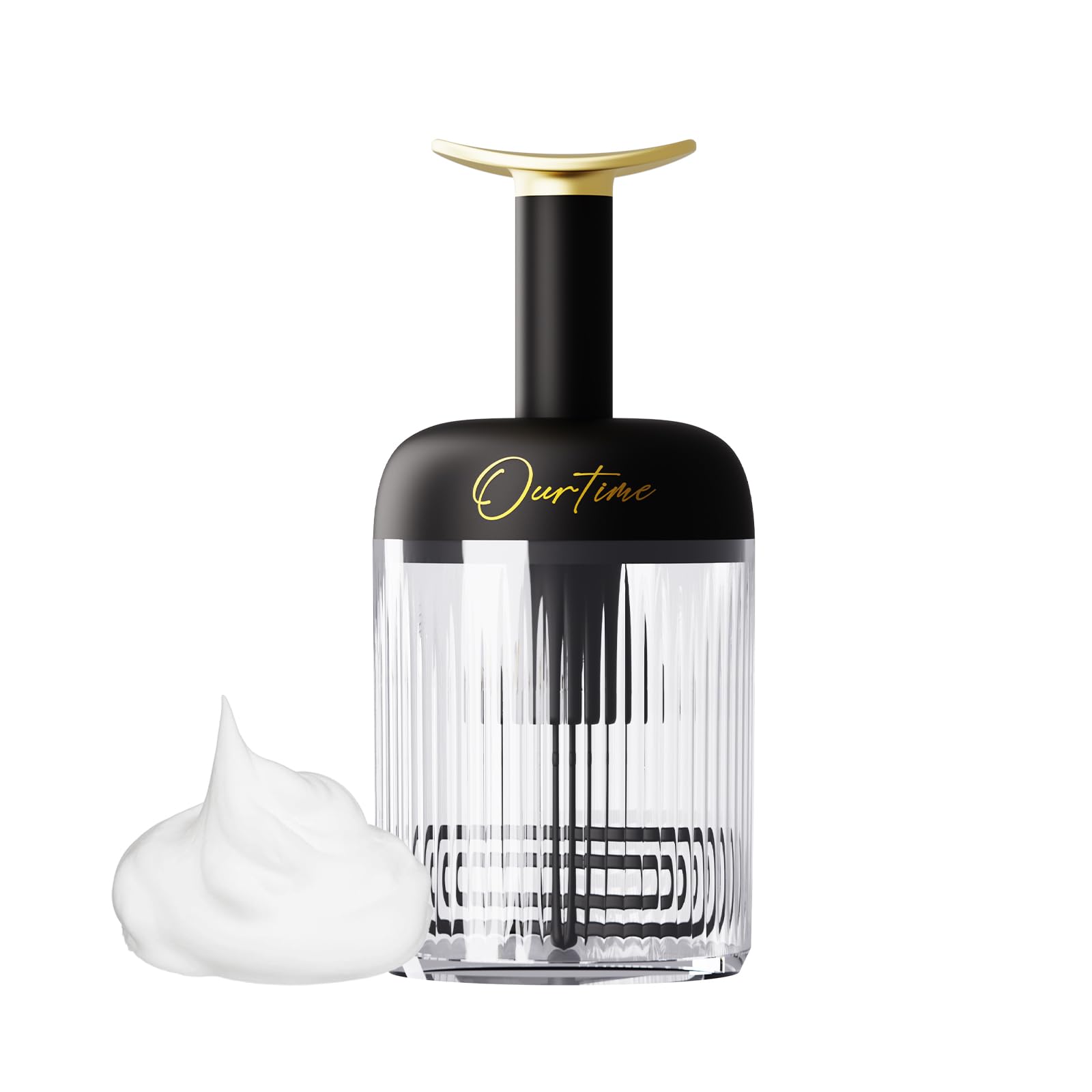 Premium Foam Maker for Face Wash - Big Cup Rich Lather Generator, Facial Cleanser & Skincare Tool (Black) - Perfect for Daily Skincare Routine & Spa-Like Experience at Home