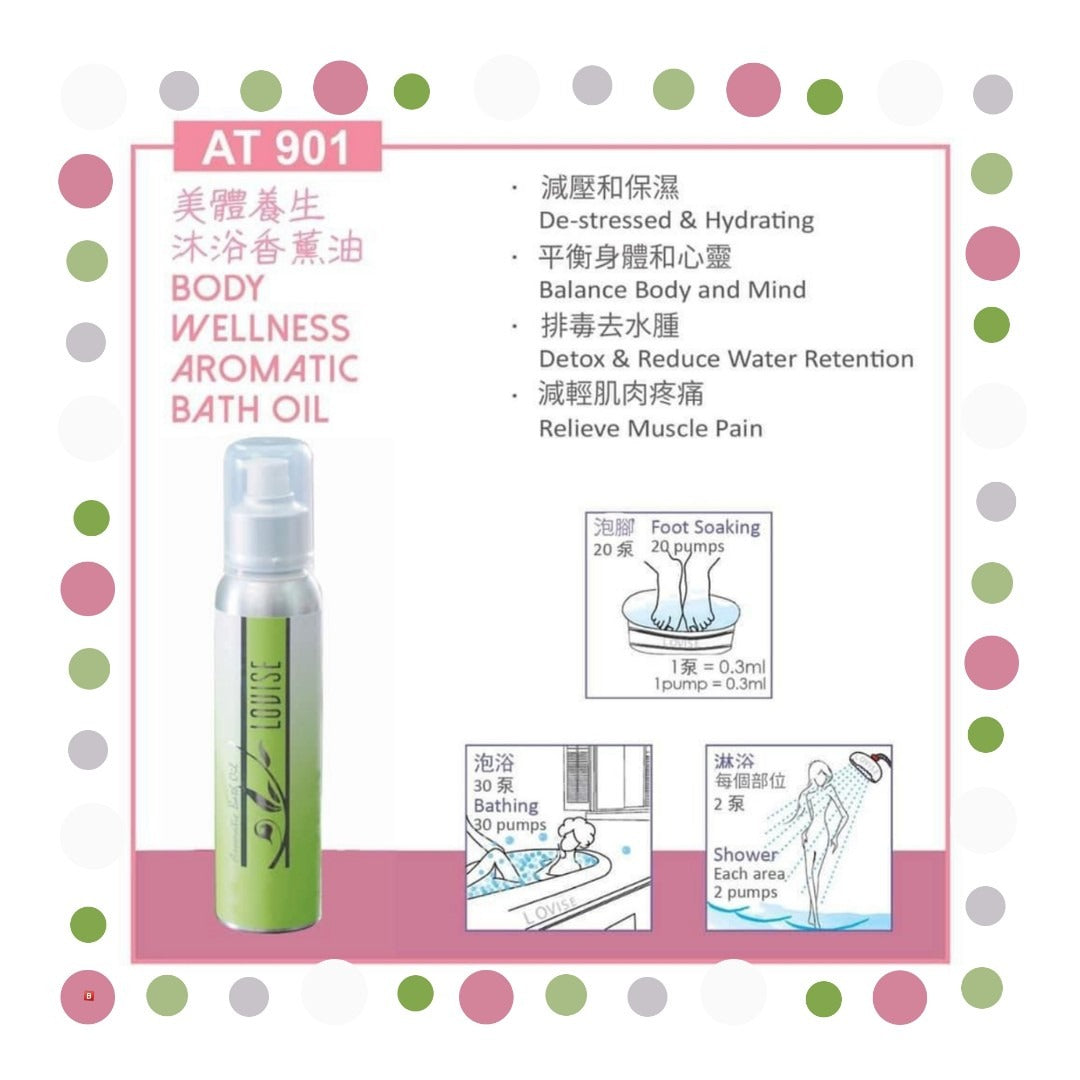 LOVISE Louise Aroma Essence Body Massage Oil - Essential Oil for Relaxation & Skin Care - Aromatic Bath Oil for Spa, Wellness & Home Use - AT901 Essential Oil Series