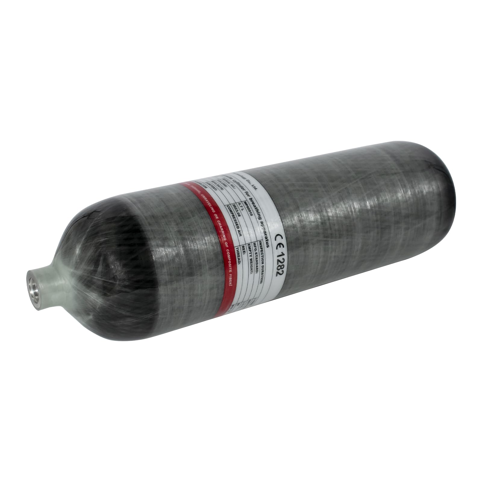 **TUXING 4500Psi Carbon Fiber Scuba Tank 4.7L 286Cu in High Pressure Diving Cylinder for Scuba Diving, PCP Air Rifles, Firefighting, Snorkeling & Water Sports – Lightweight & Durable**