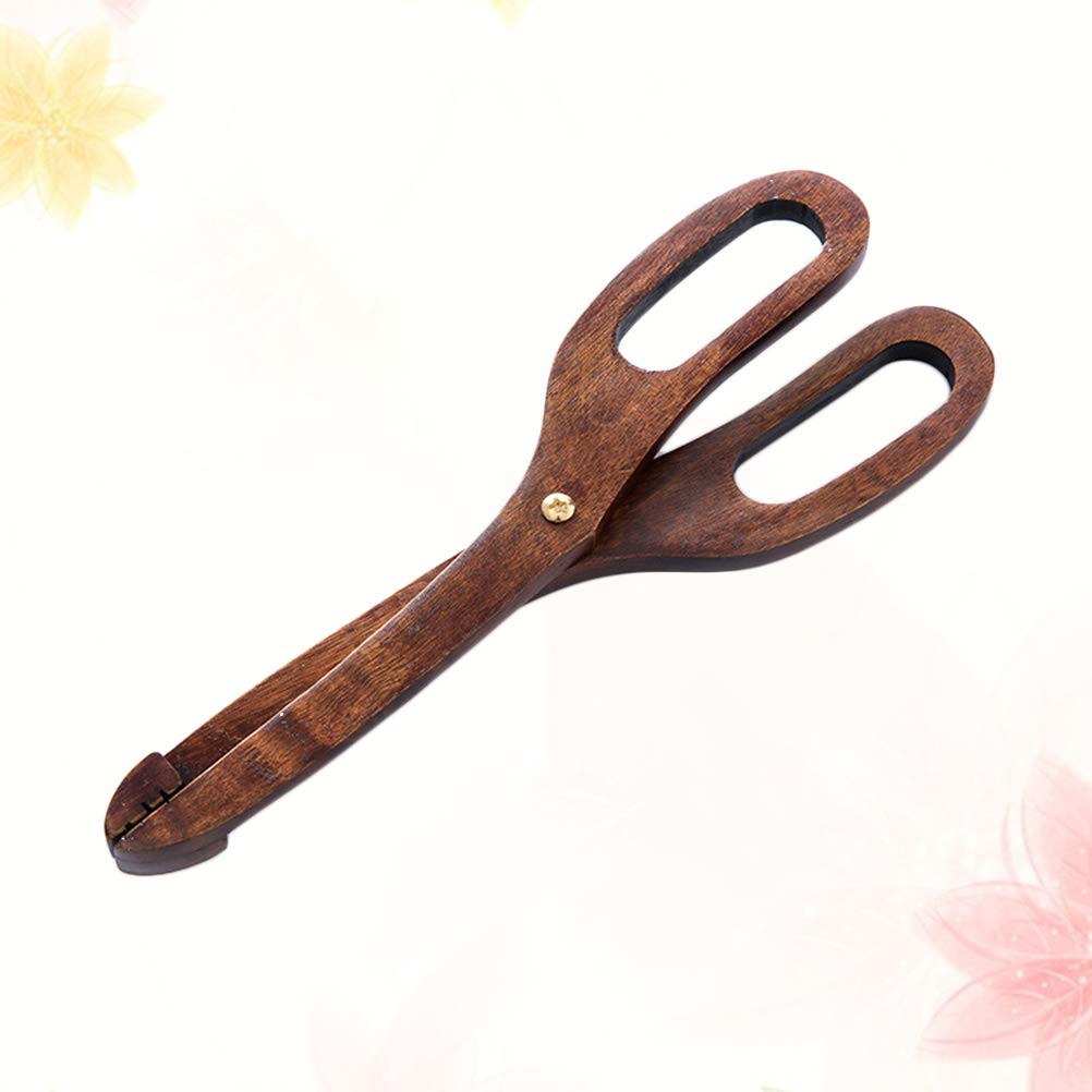 Wooden Bread Tongs - Kitchen Serving Tongs for Bread, Pastries & Food - Perfect for Baking, Serving & Buffet Use