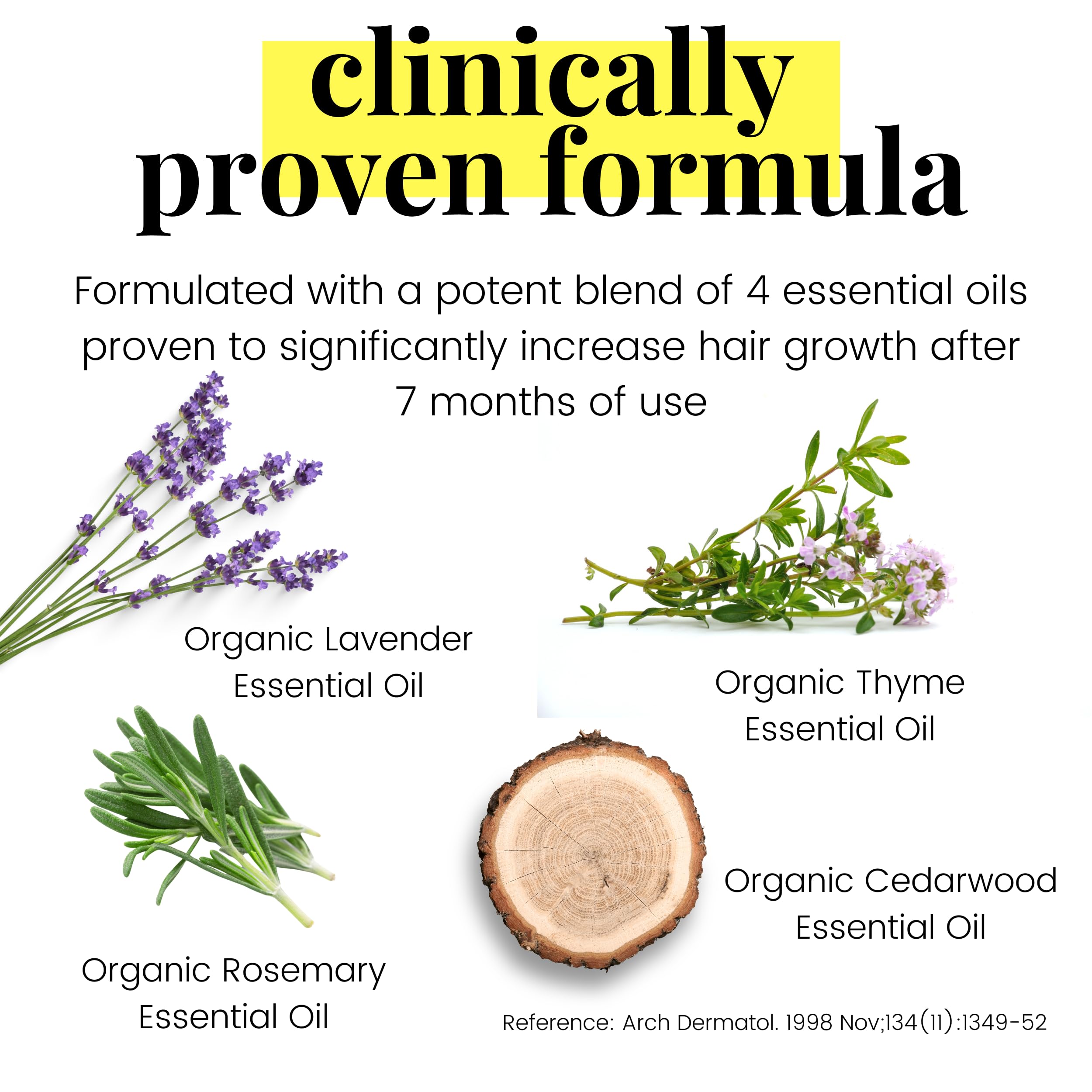 USDA Organic Rosemary Oil for Hair Growth with Castor Oil & Jojoba Oil - Natural Scalp Treatment for Thicker, Healthier & Shiny Hair - 1 fl oz (Pack of 4) - Perfect for Daily Hair Care, Massage & DIY Hair Masks