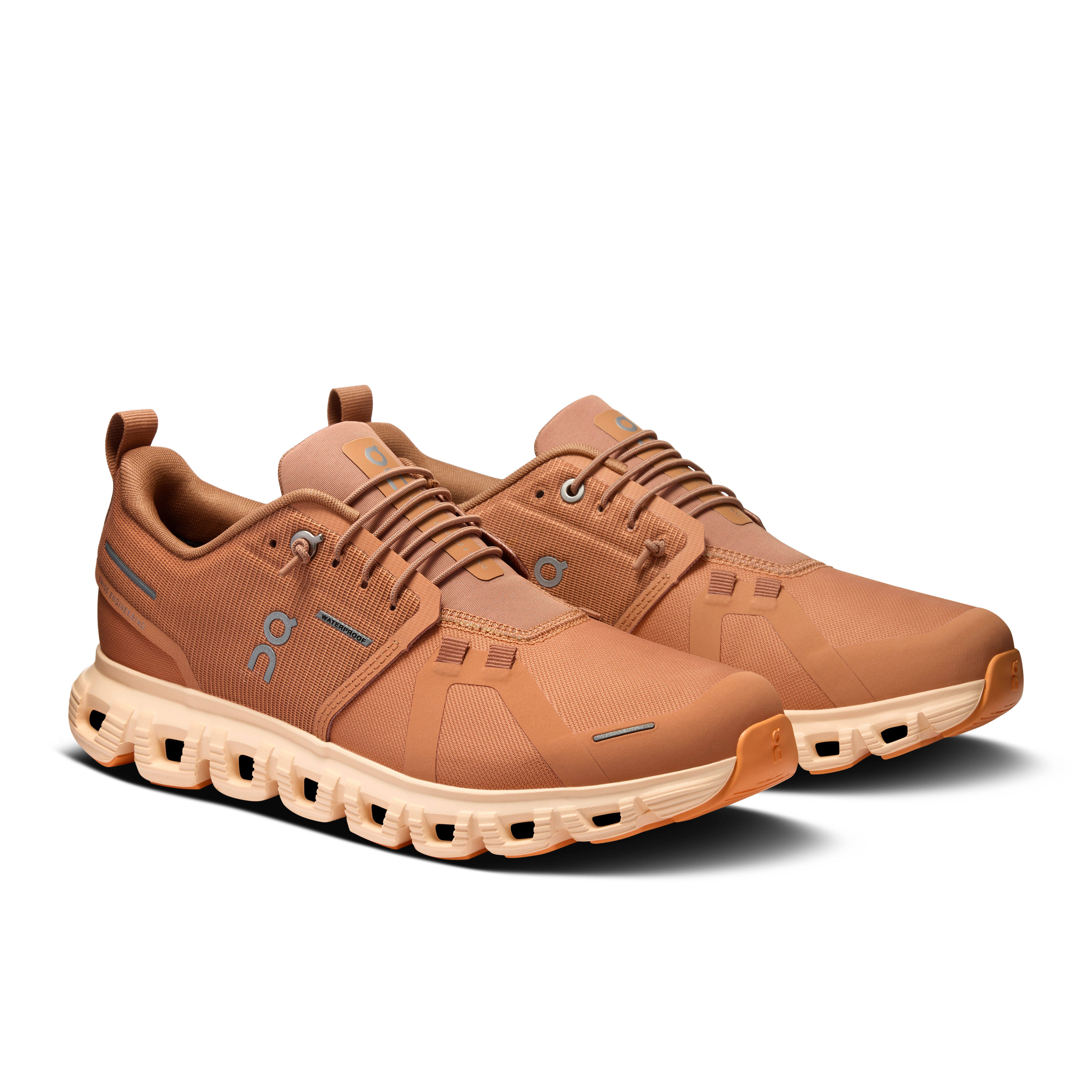 On Running Women's Cloud 6 WP Waterproof Running Shoes - Sandstone/Blonde | Lightweight & Cushioned for Trail Running, Hiking & Outdoor Activities