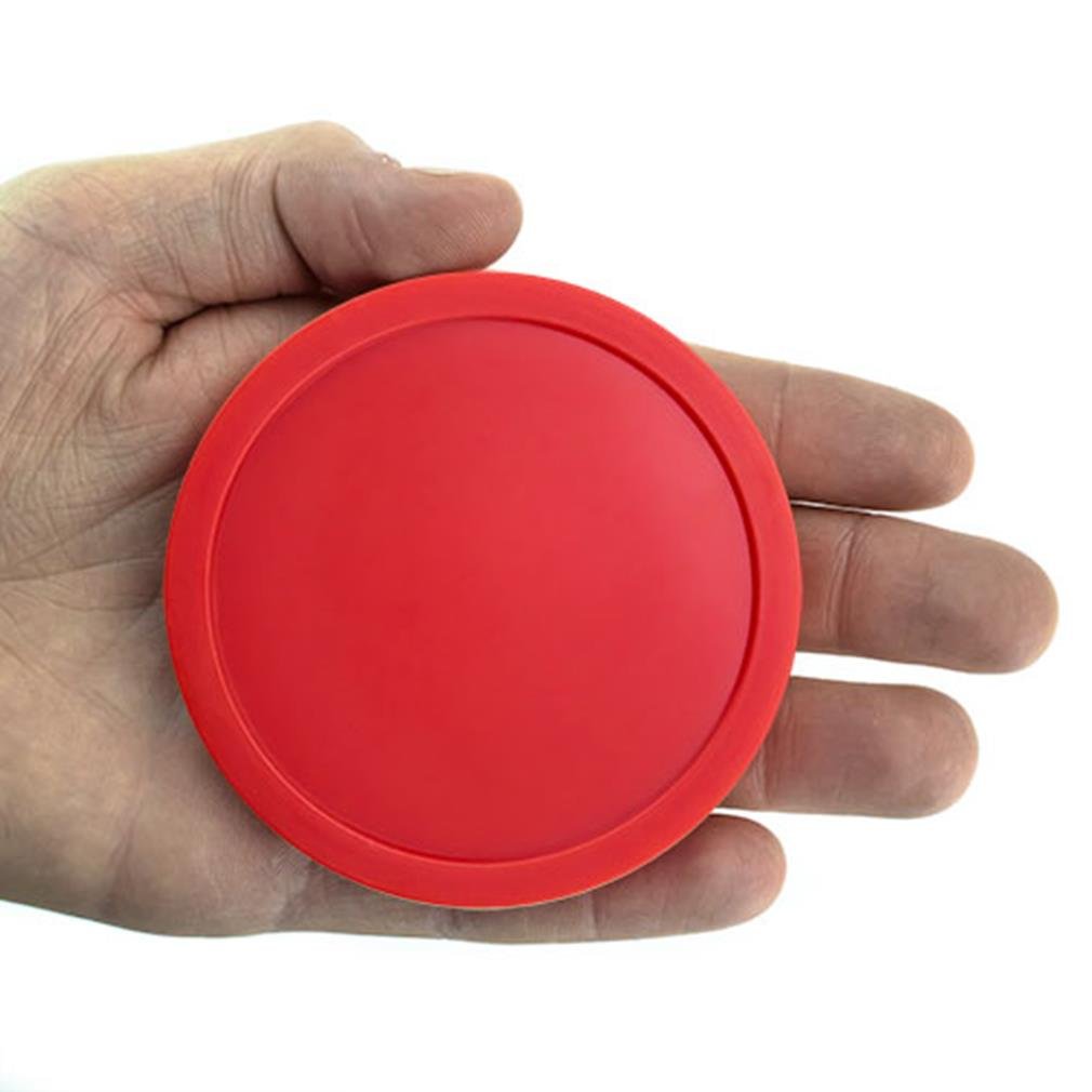 Brybelly Air Hockey Pucks Set - 6 Pack Durable Table Hockey Accessories for Kids & Adults | Perfect for Game Rooms, Arcades & Family Fun Nights