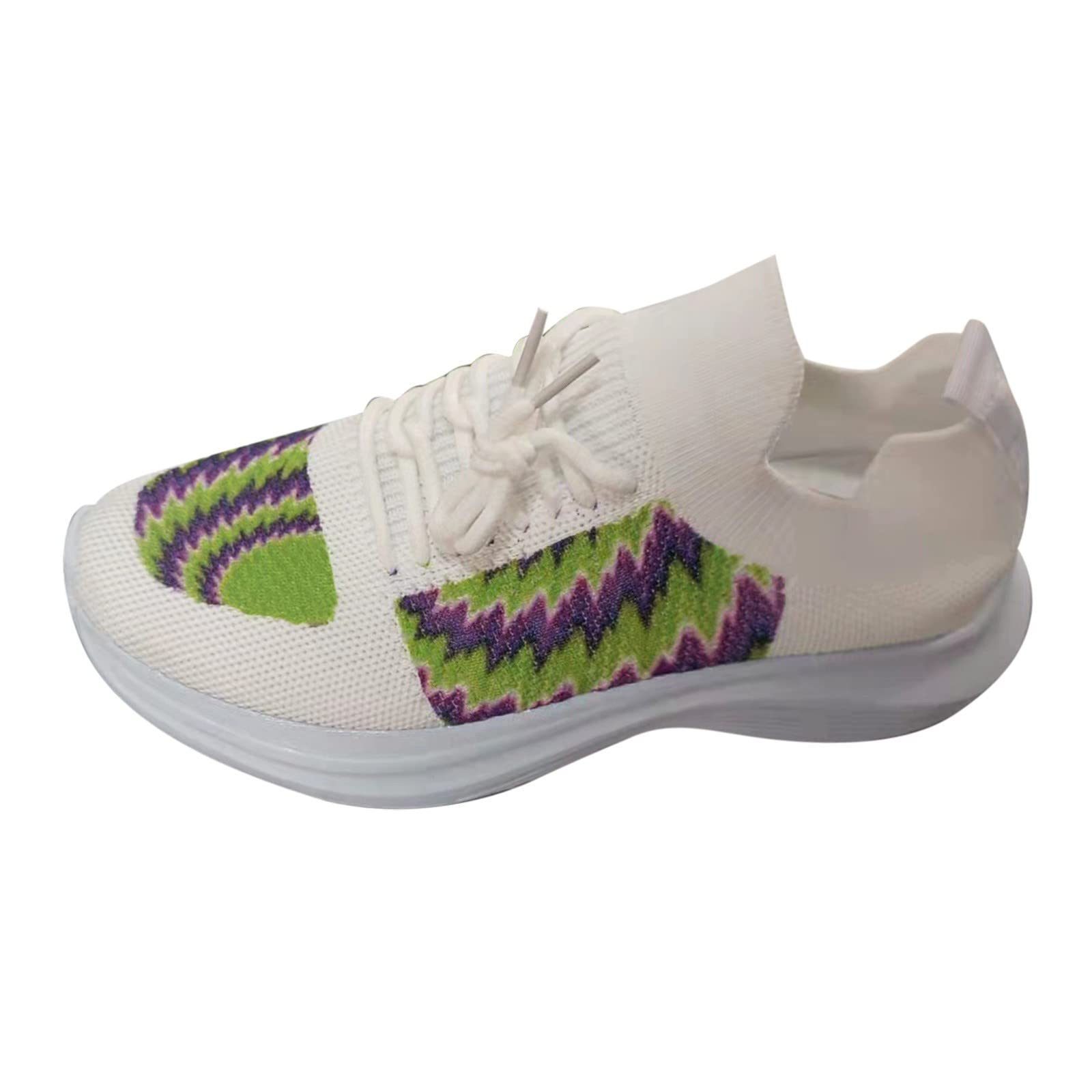 Women's Slip-On Sneakers - Breathable Knit Flats with Non-Slip Platform Sole | Lightweight Walking Shoes for Women | Perfect for Casual Wear, Office & Travel