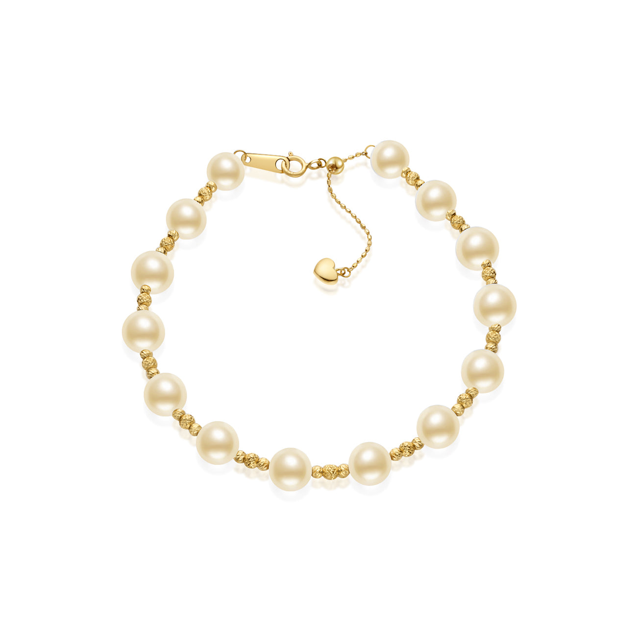 18K Solid Gold Akoya Pearl Bracelet for Women - Elegant Pearl Jewelry Gift for Anniversary, Birthday & Special Occasions | KB00045