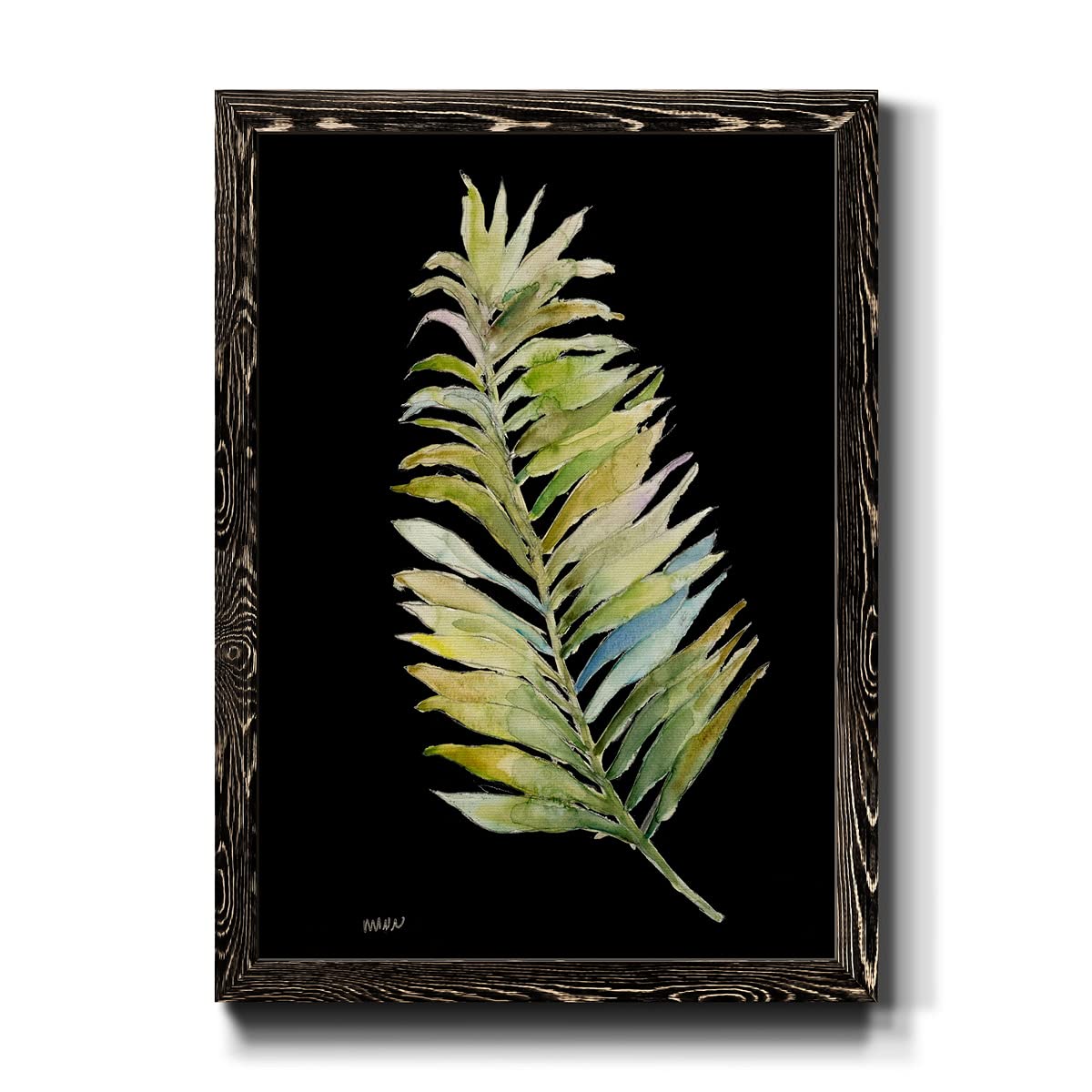 Abstract Geometric Wall Art - Black Framed Canvas Decor 17x20 - Modern Art Deco Italian Style for Living Room, Bedroom & Bathroom
