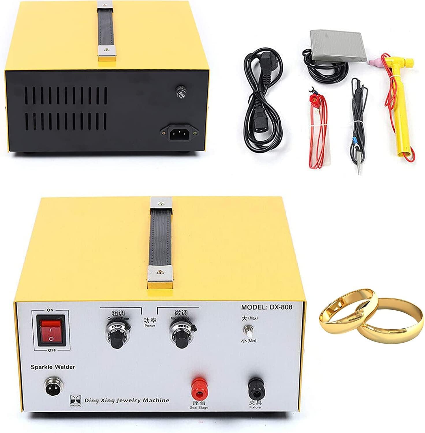 Professional 30A/80A Jewelry Spot Welder Machine for Gold, Silver & Stainless Steel - Circuit Board Welding Tool with Foot Pedal Cable - Perfect for Jewelry Making, Watch Repair & Electronics DIY Projects