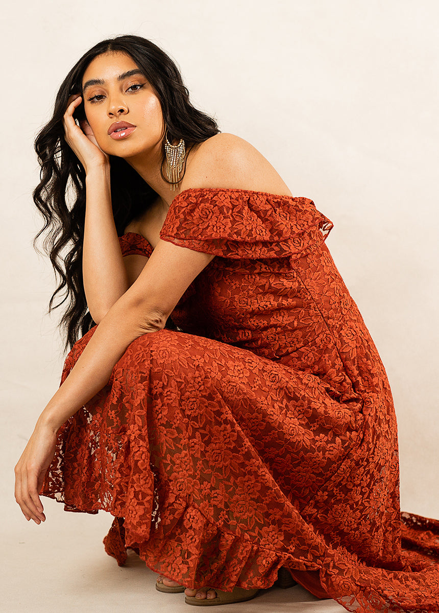 Elegant Bette Bridesmaid Dress in Rosewood - Perfect for Weddings, Formal Events & Special Occasions