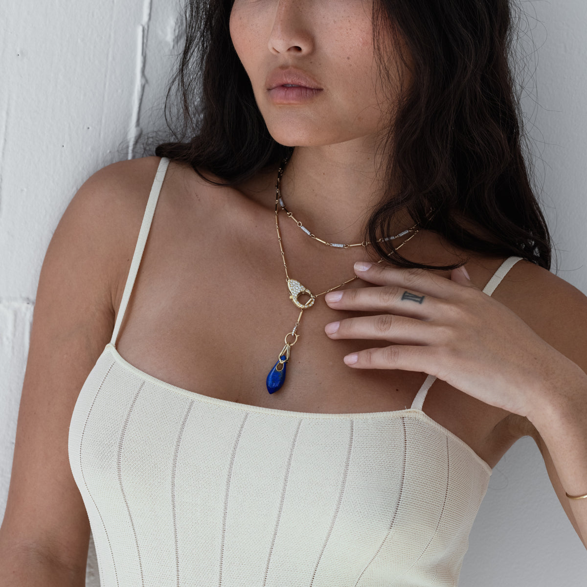 Pavé Sloan Necklace - Elegant Cubic Zirconia Pendant for Women | Perfect for Weddings, Parties & Everyday Wear