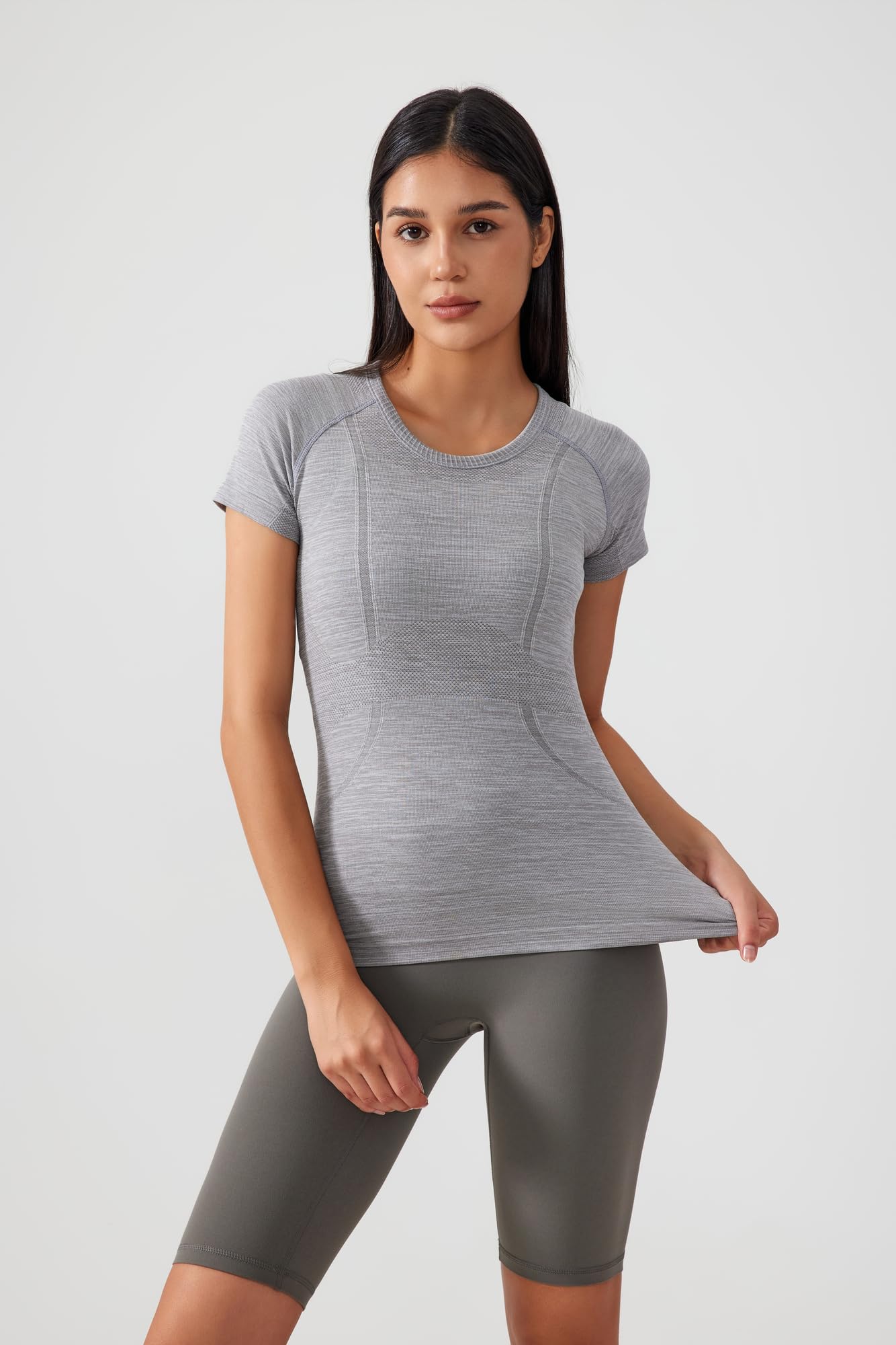Altiland Women's Seamless Workout T-Shirts - Breathable Short Sleeve Yoga Tops for Gym, Running & Fitness Training - Lightweight Athletic Shirts for Yoga, Pilates & Activewear