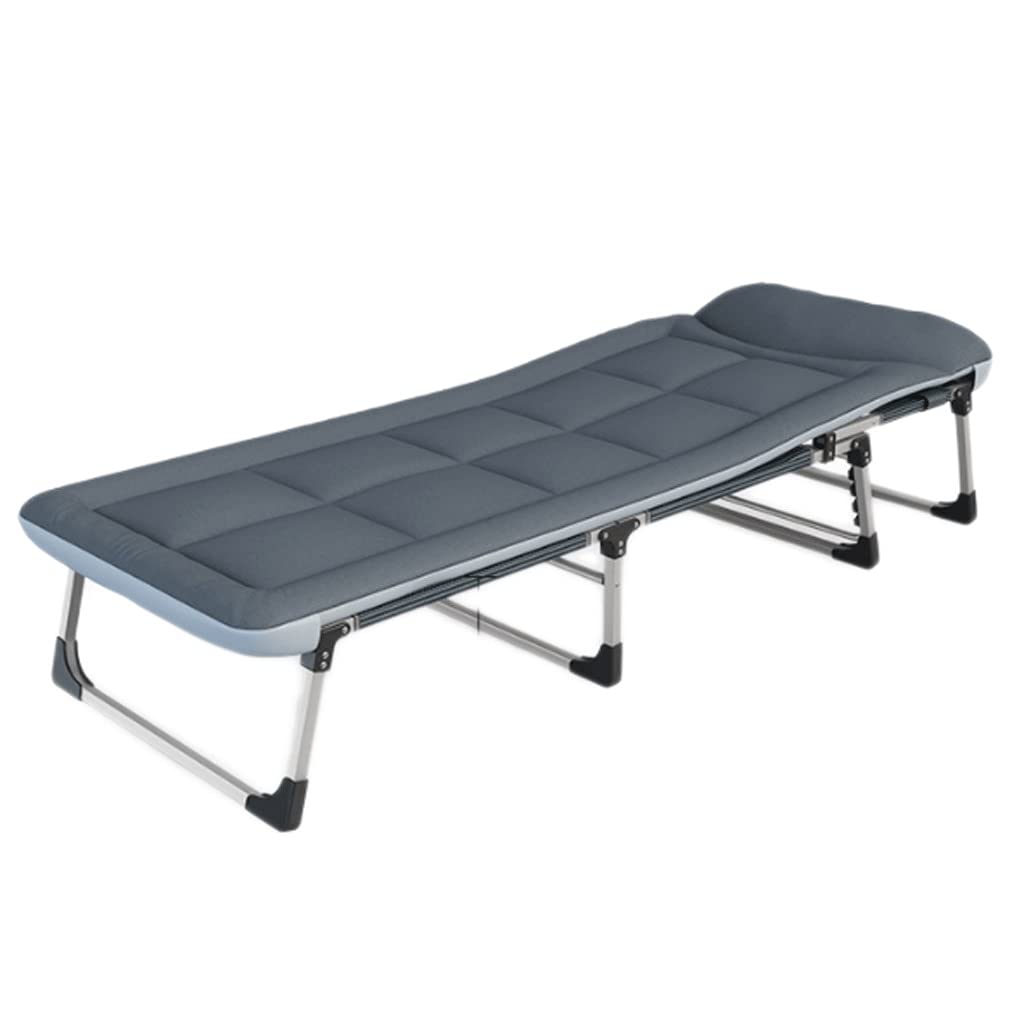DMLZB Adjustable Rollaway Bed with Mattress - Portable Foldable Guest Bed Twin Size, Easy 5-Minute Assembly Sleeper Cot for Spare Bedroom, Office & Travel - Perfect for Overnight Guests, Camping & Small Spaces (Color: A)