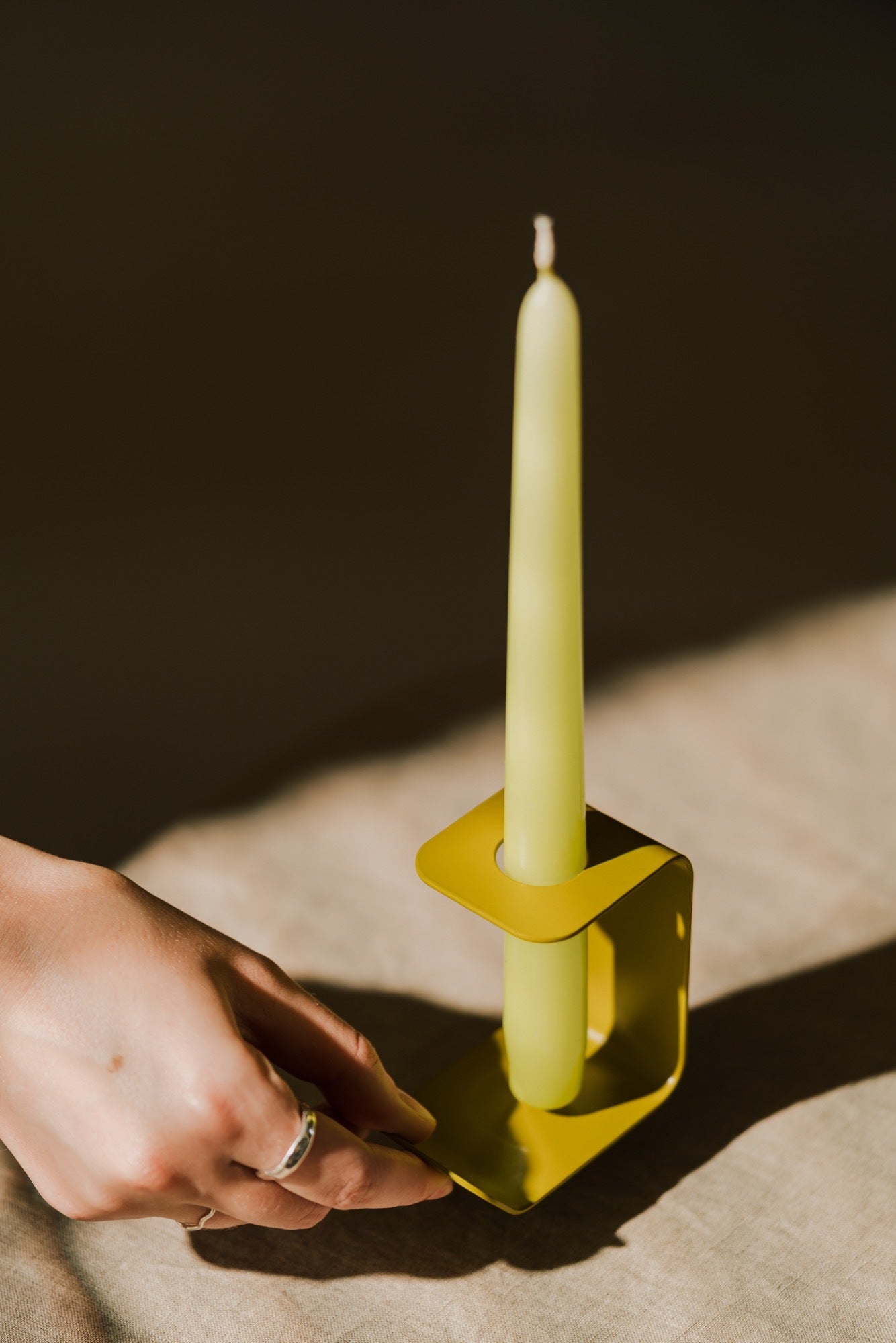 Elegant Flec Tall Candle Holder for Home Decor - Modern Table Centerpiece for Dining Room, Wedding & Romantic Ambiance Lighting