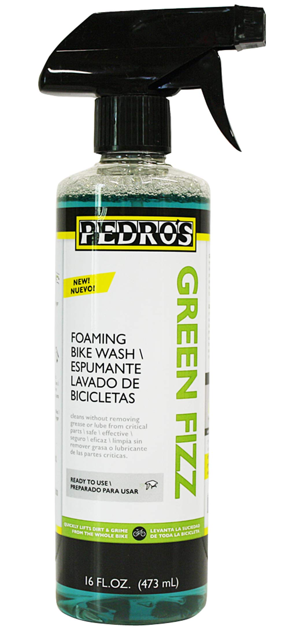 Pedro's Bike Wash - 16oz/470ml Bike Cleaner & Degreaser for Bicycles, Mountain Bikes & Road Bikes - Perfect for Cleaning Chains, Gears & Frames - Ideal for Home & Outdoor Use