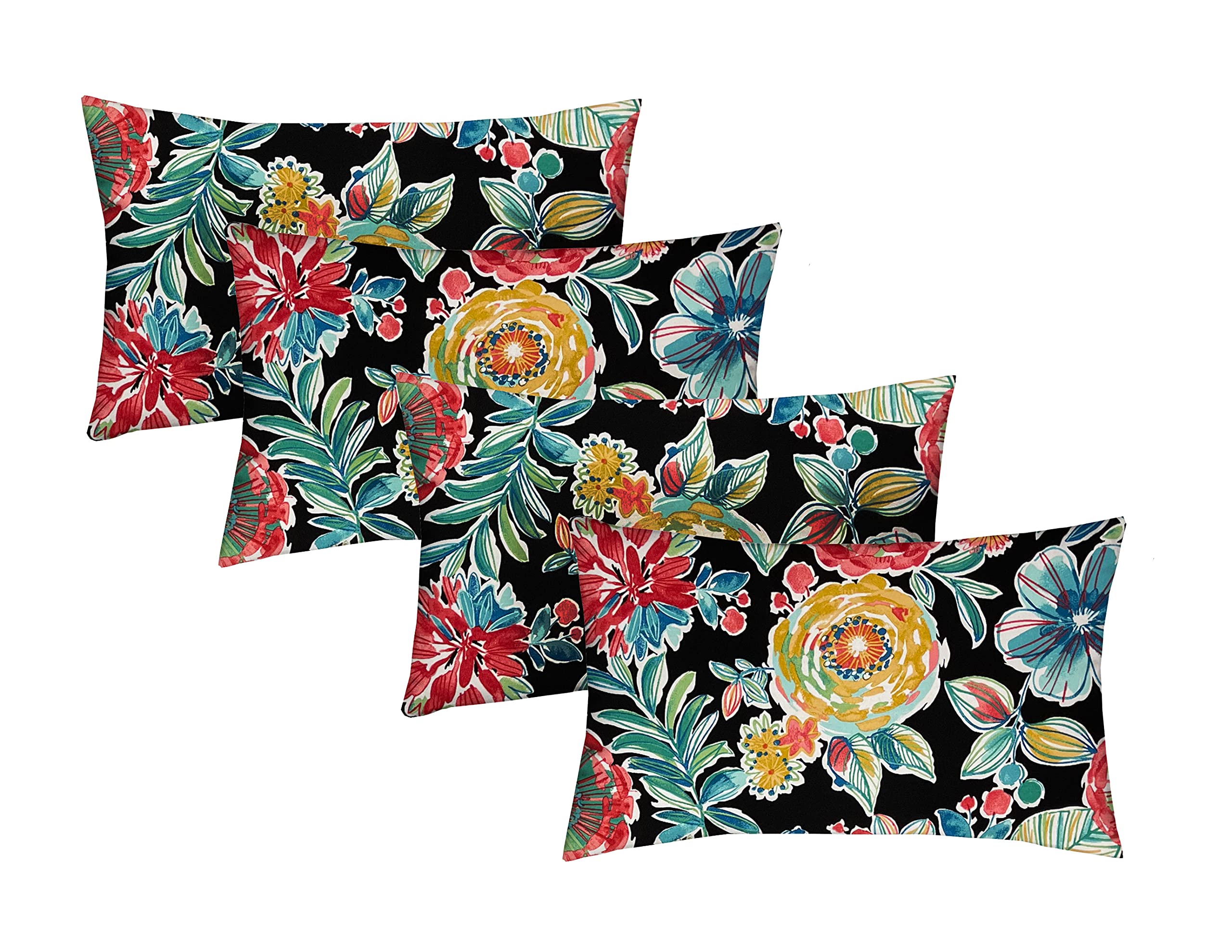 RSH Décor Indoor Outdoor Set of 4 Weather Resistant Throw Pillows 20